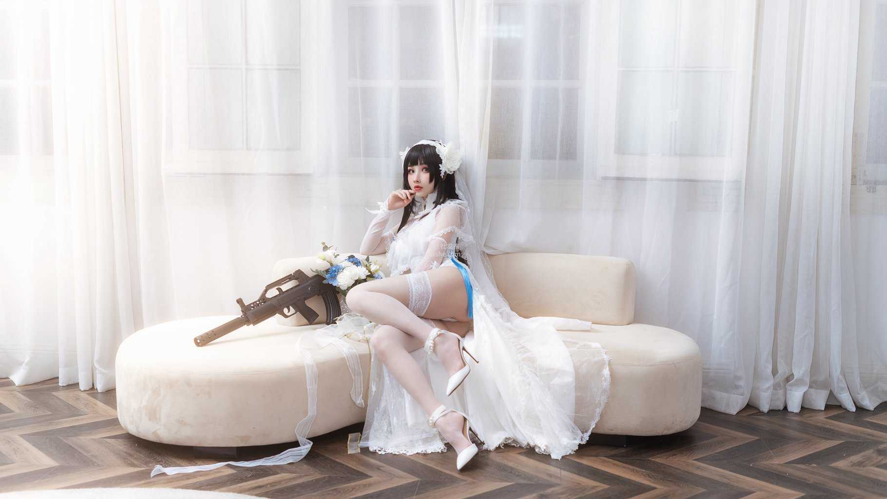 知名动漫Coser@rioko凉凉子 95花嫁-美图