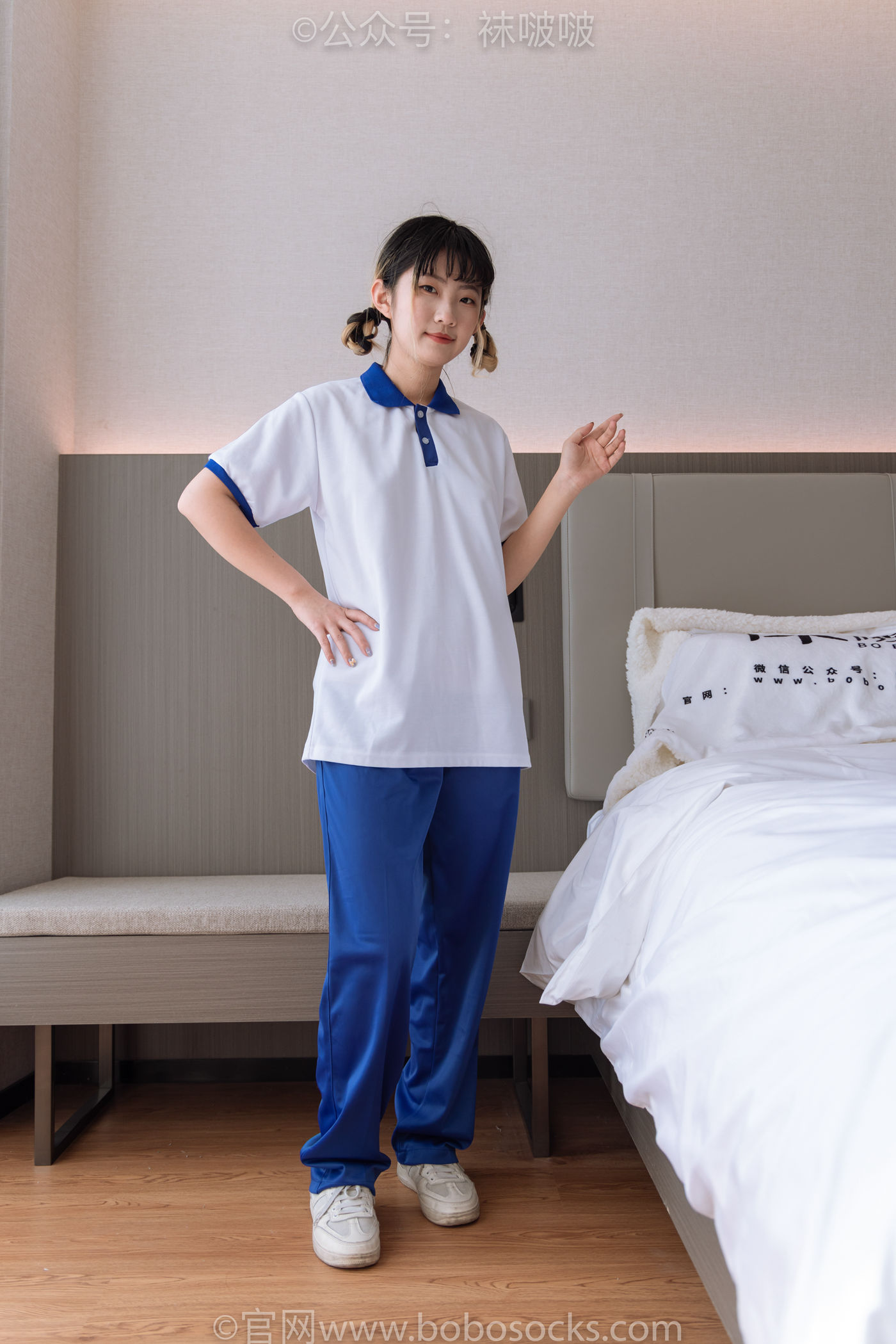 图片[2]-[BoBoSocks袜啵啵]NO.042 砂糖-校服、板鞋、白棉袜、油亮白丝 [139P/1V/6.72GB]-美图