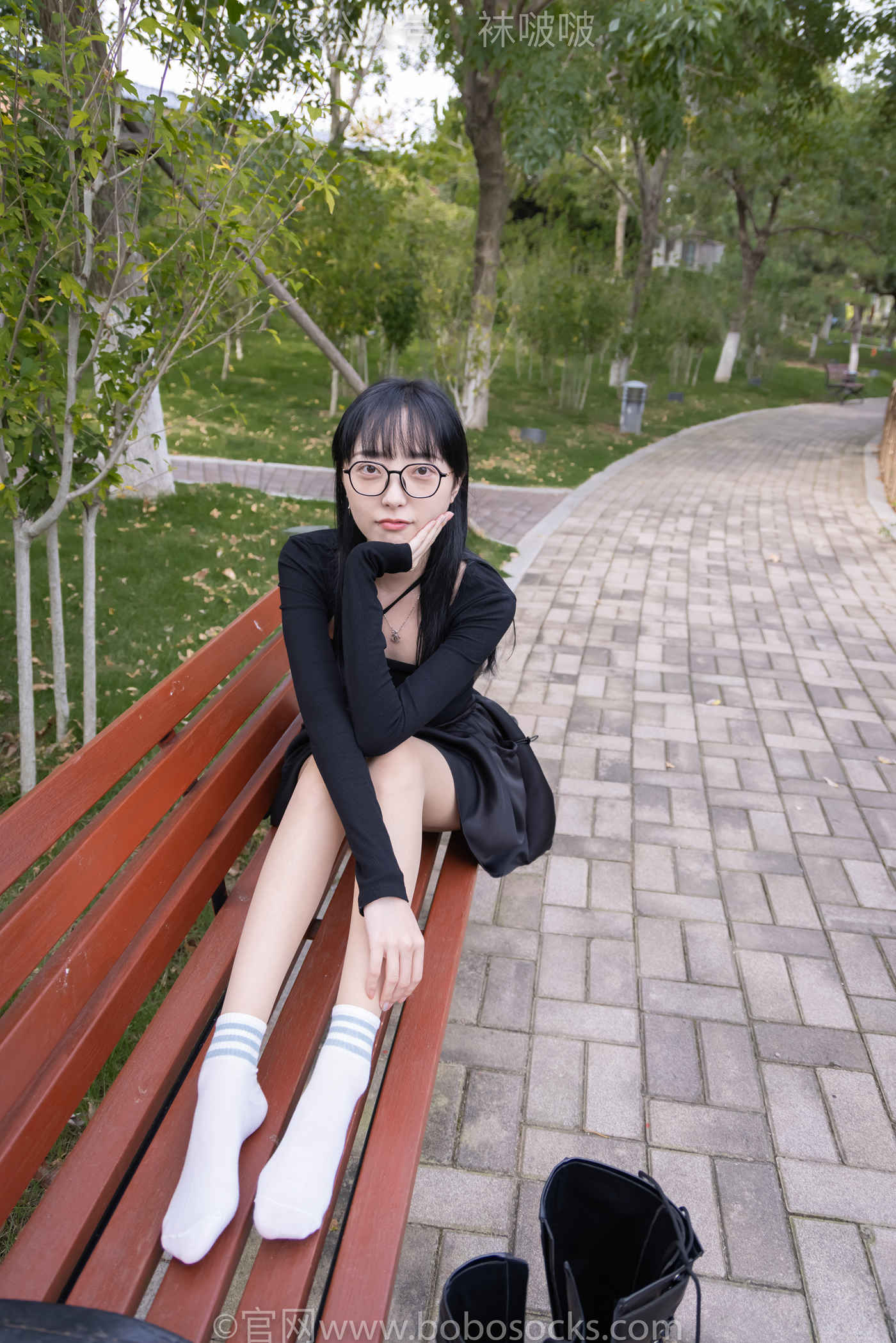 图片[4]-[BoBoSocks袜啵啵]NO.022 小甜豆-校服、贝壳头、白棉袜、肉丝 [140P/1V/6.34GB]-美图