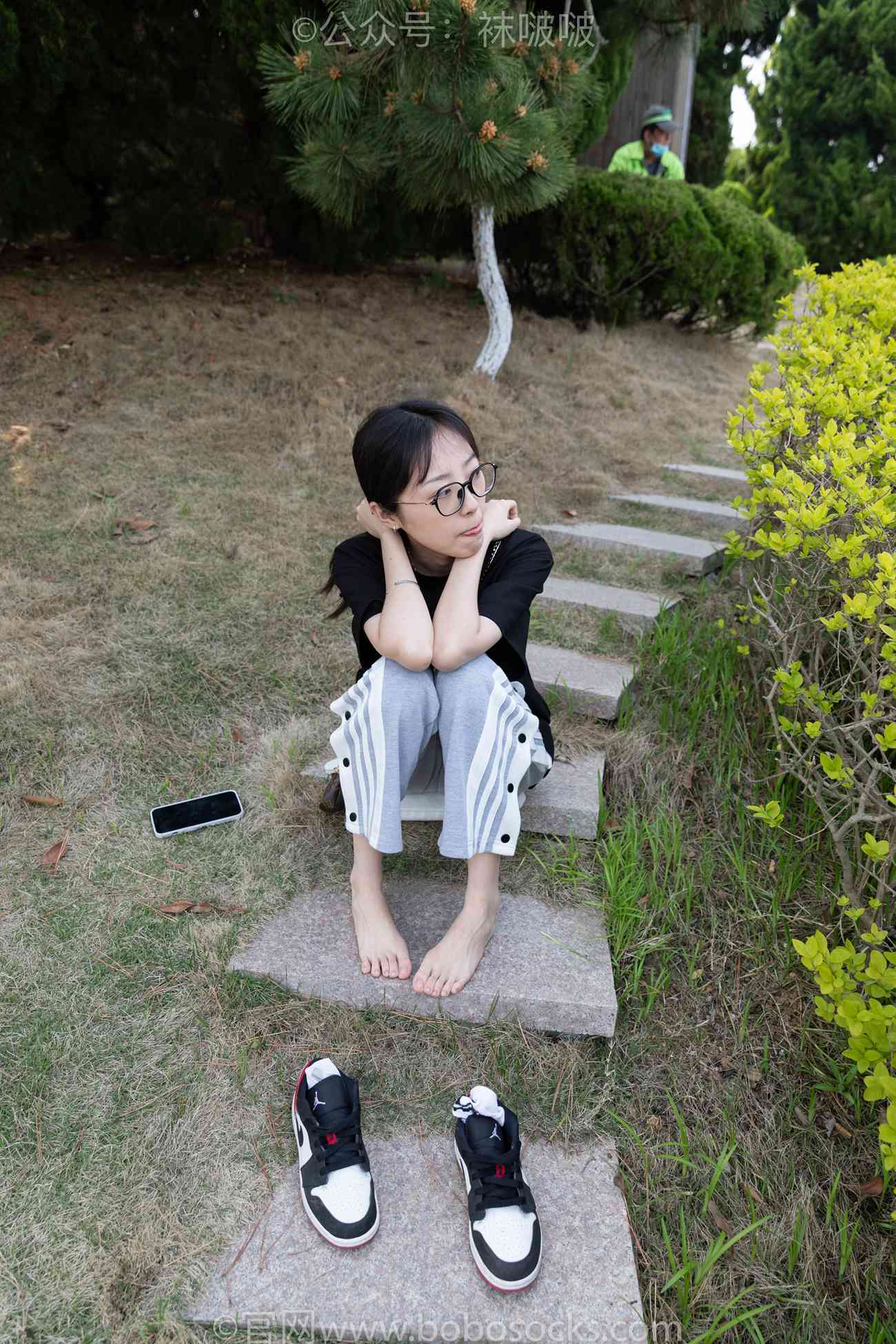 图片[1]-[BoBoSocks袜啵啵]NO.023 稚予-AJ、白色短棉袜、裸足 [119P/1V/3.22GB]-美图