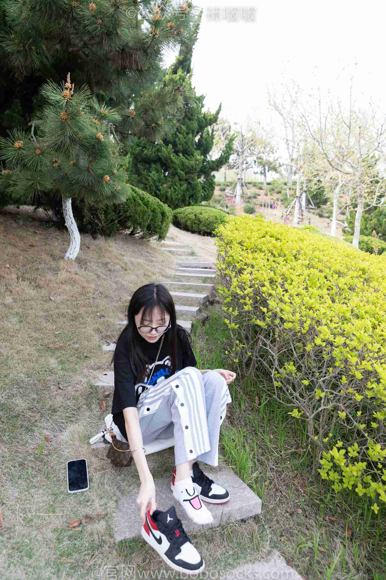 图片[3]-[BoBoSocks袜啵啵]NO.023 稚予-AJ、白色短棉袜、裸足 [119P/1V/3.22GB]-美图