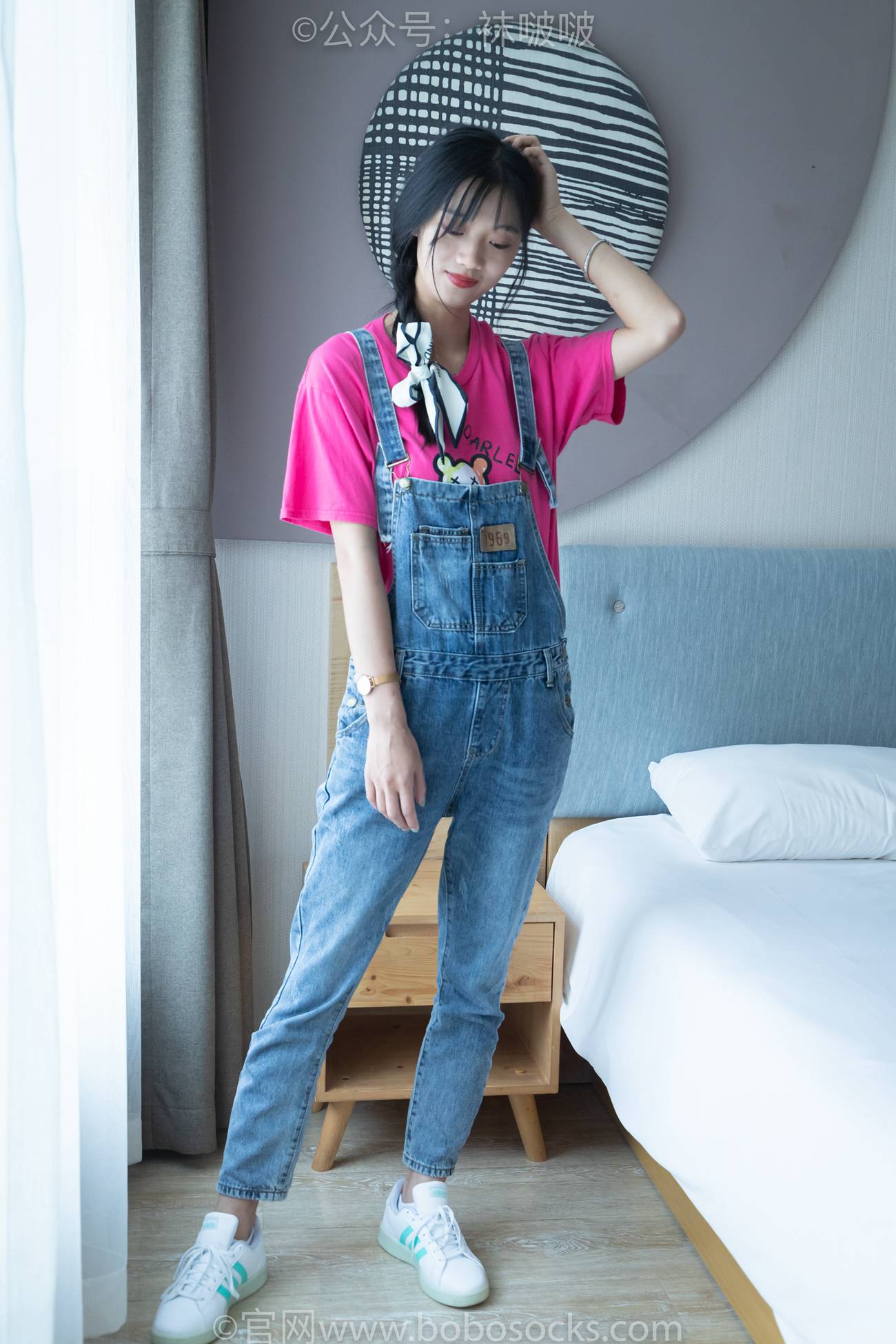 图片[2]-[BoBoSocks袜啵啵]NO.024 涵涵-板鞋、白棉袜、裸足 [134P/1V/3.93GB]-美图