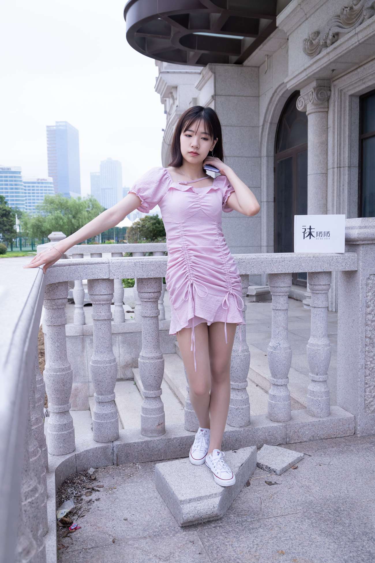 图片[2]-[BoBoSocks袜啵啵]NO.001 小甜豆-帆布鞋、白棉袜、肉丝 [138P/1V/6.23GB]-美图