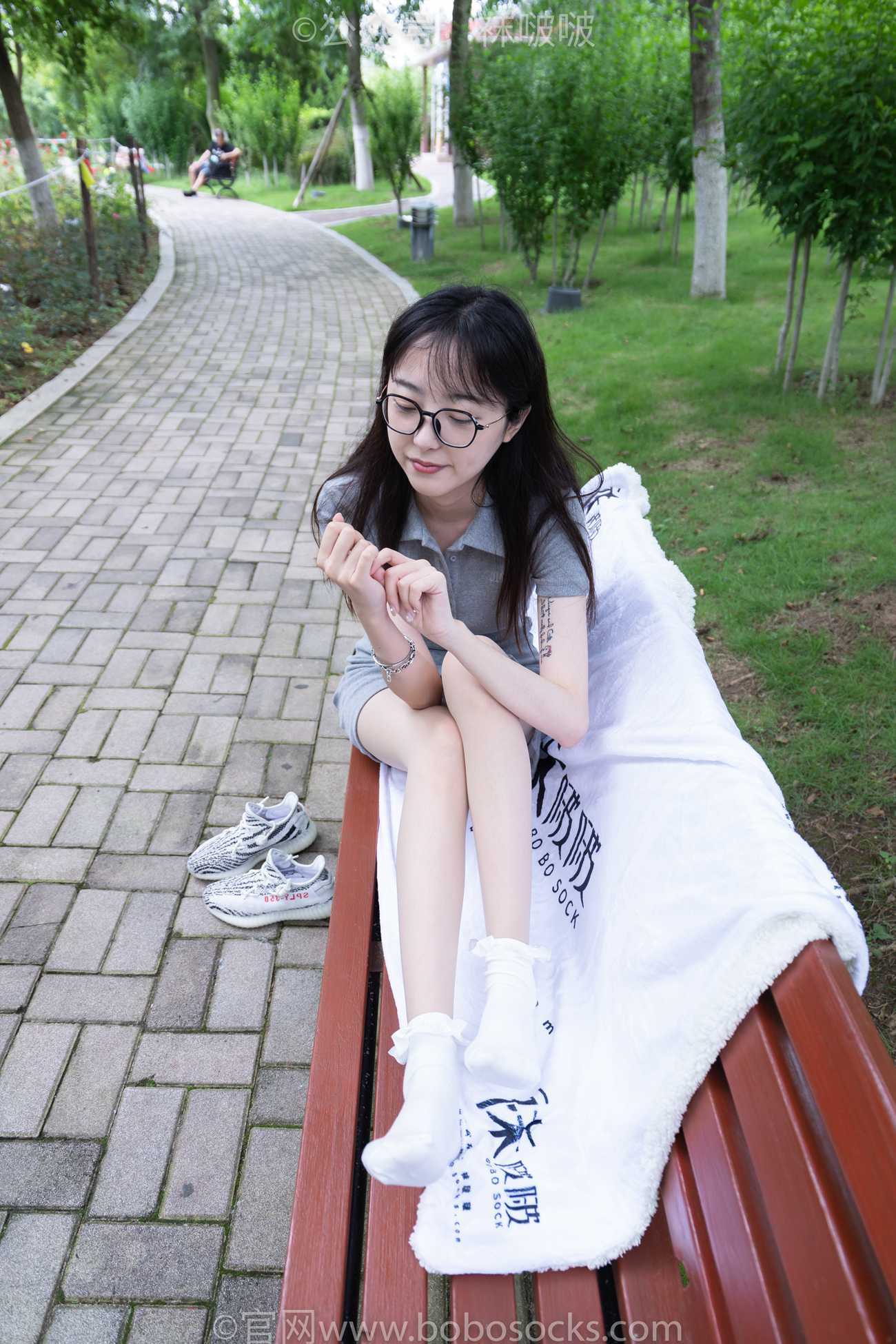 图片[1]-[BoBoSocks袜啵啵]NO.003 果冻-麦昆鞋、白色脏棉袜 [133P/1V/5.97GB]-美图