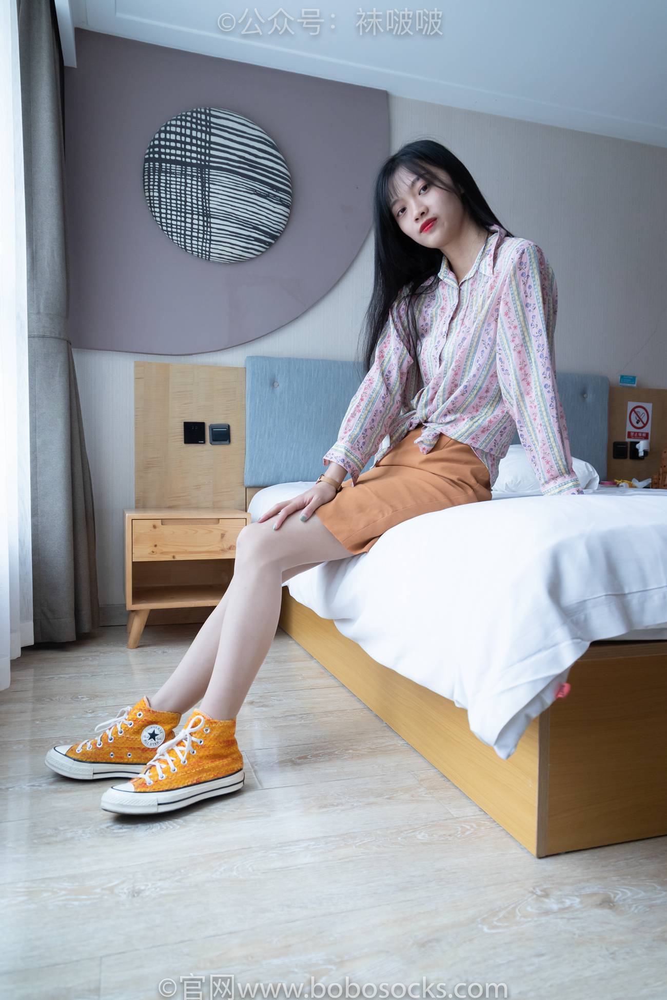 图片[2]-[BoBoSocks袜啵啵]NO.008 涵涵-帆布鞋、白色短棉袜、肉丝 [139P/1V/3.95GB]-美图
