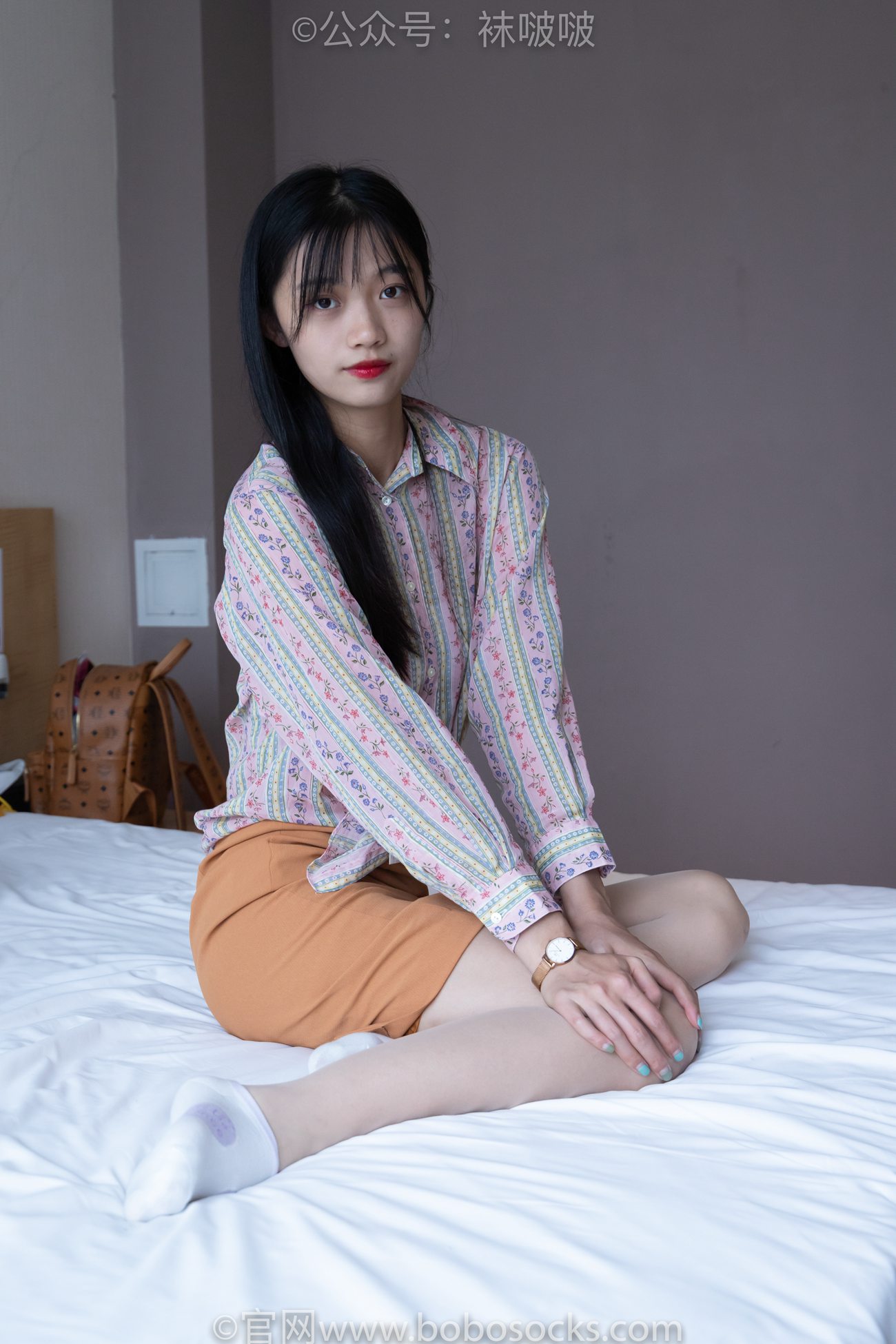 图片[4]-[BoBoSocks袜啵啵]NO.008 涵涵-帆布鞋、白色短棉袜、肉丝 [139P/1V/3.95GB]-美图