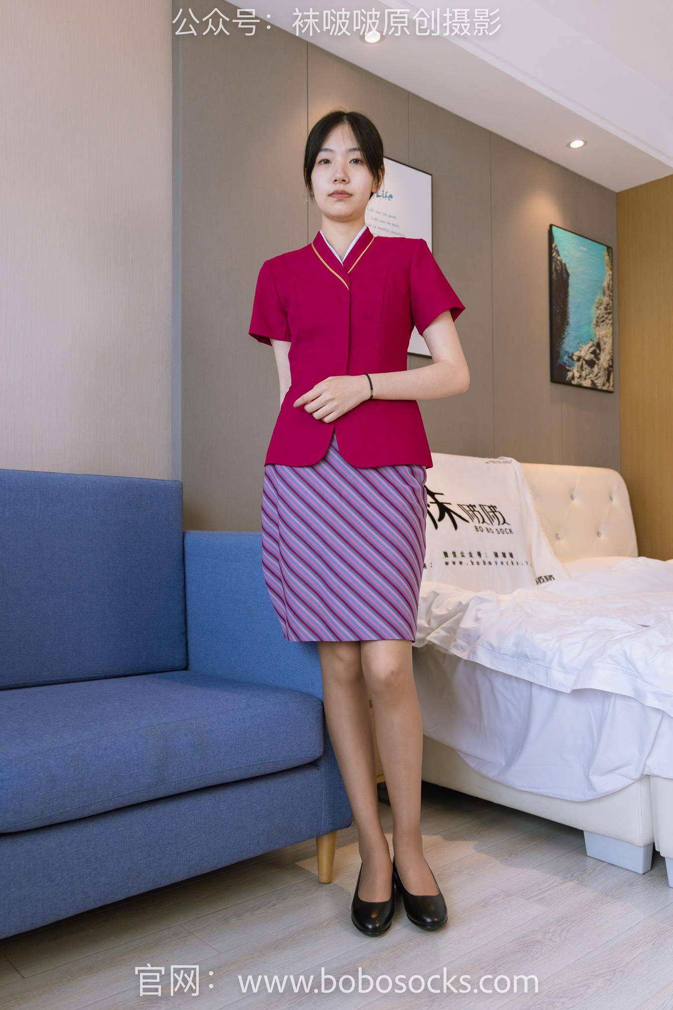 图片[3]-[BoBoSocks袜啵啵]NO.159 小甜豆-平底鞋、咖啡丝、空姐至服[139P/1V/5.91GB]-美图