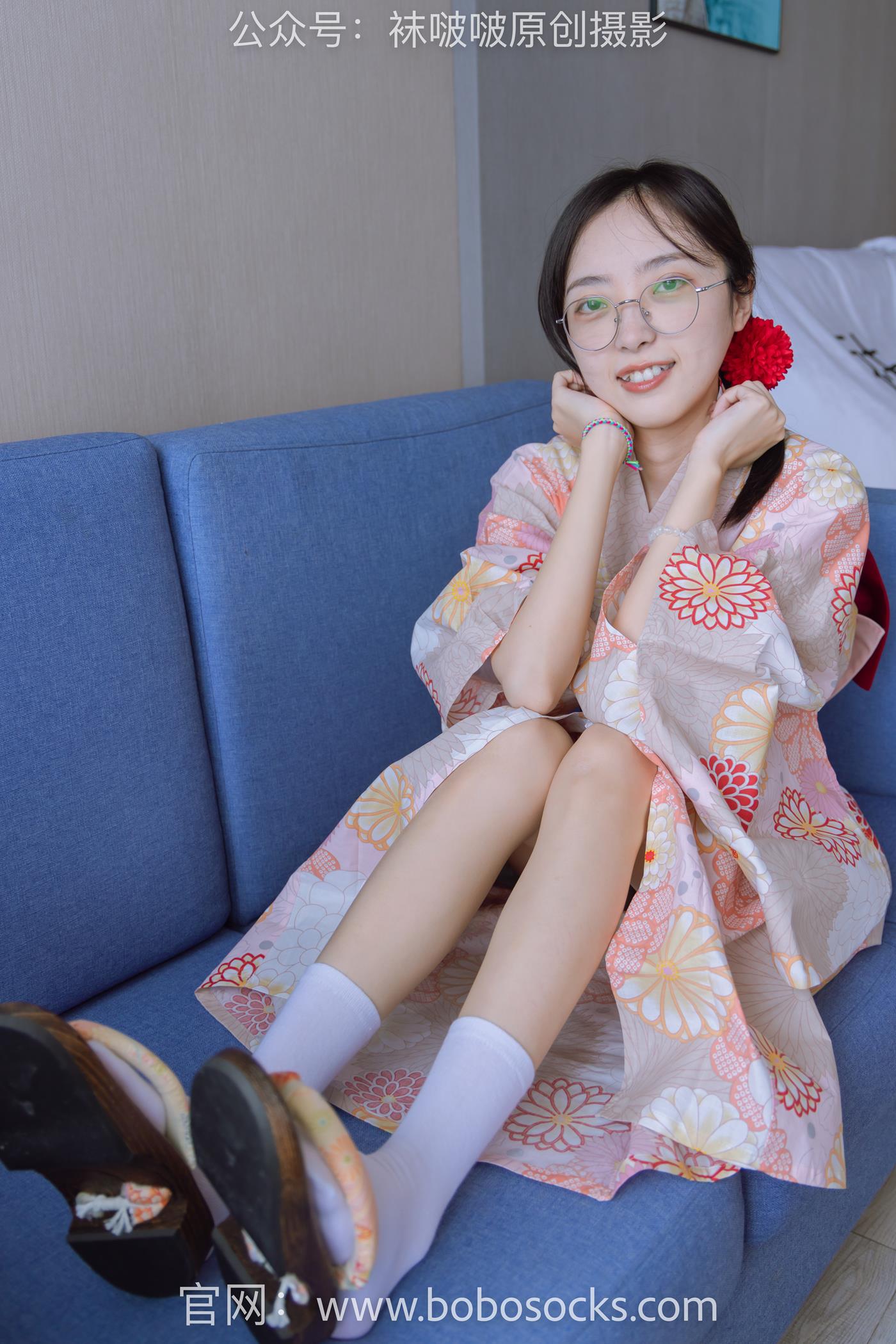 图片[3]-[BoBoSocks袜啵啵]NO.137 稚予-木屐、分指白棉袜、裸足、和风浴衣[170P/1V/6.04GB]-美图