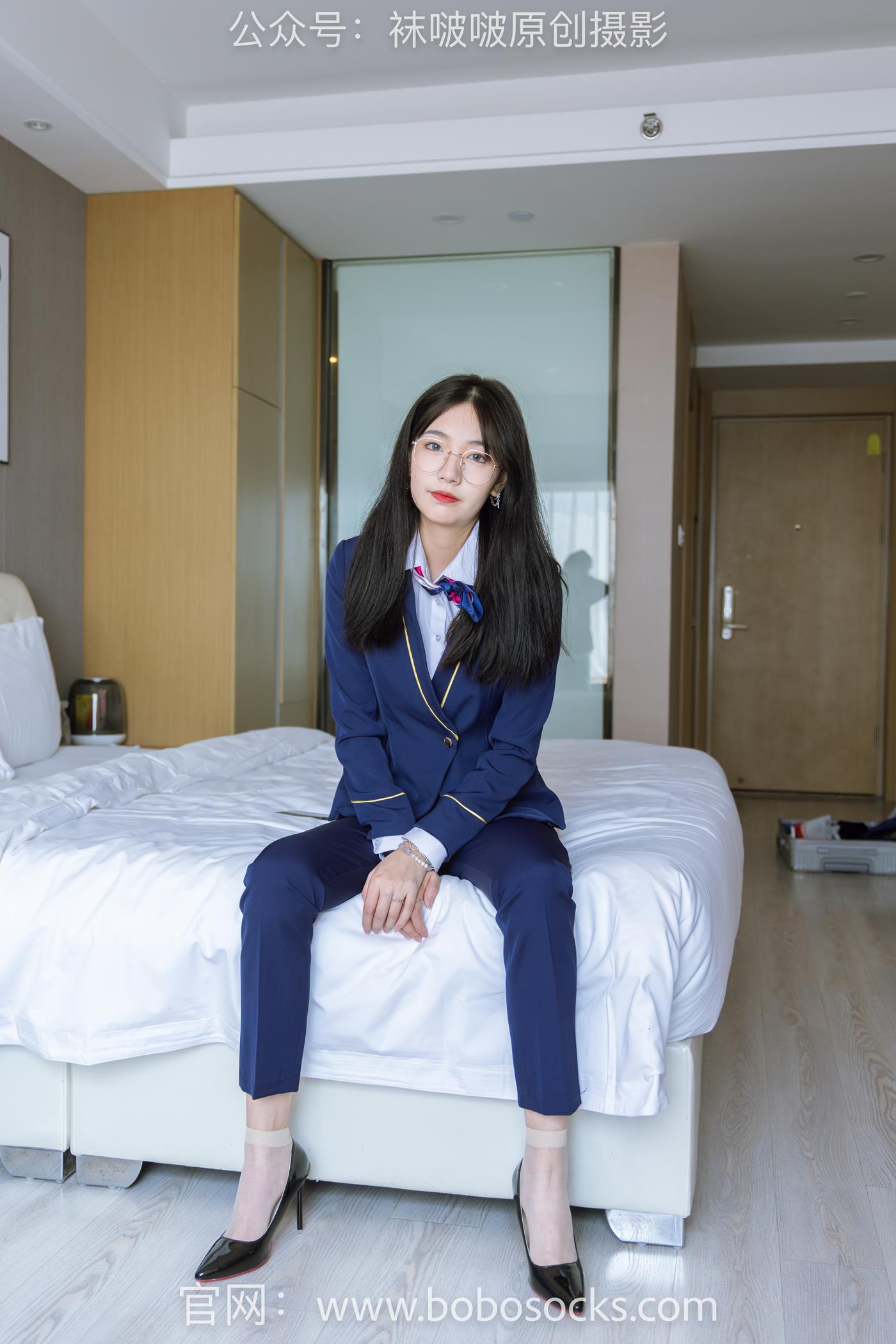 图片[2]-[BoBoSocks袜啵啵]NO.139 小甜豆-高跟鞋、短肉丝、空姐至服[140P/1V/6.12GB]-美图