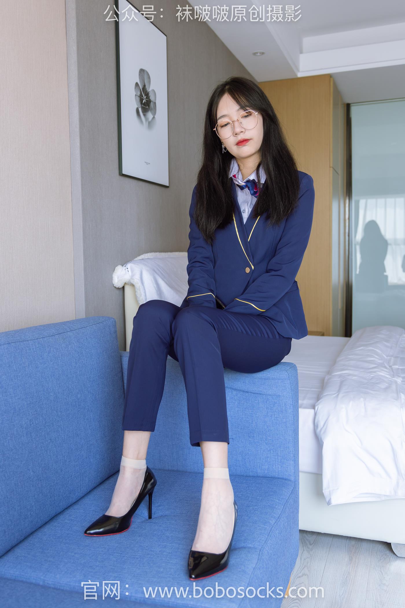 图片[3]-[BoBoSocks袜啵啵]NO.139 小甜豆-高跟鞋、短肉丝、空姐至服[140P/1V/6.12GB]-美图