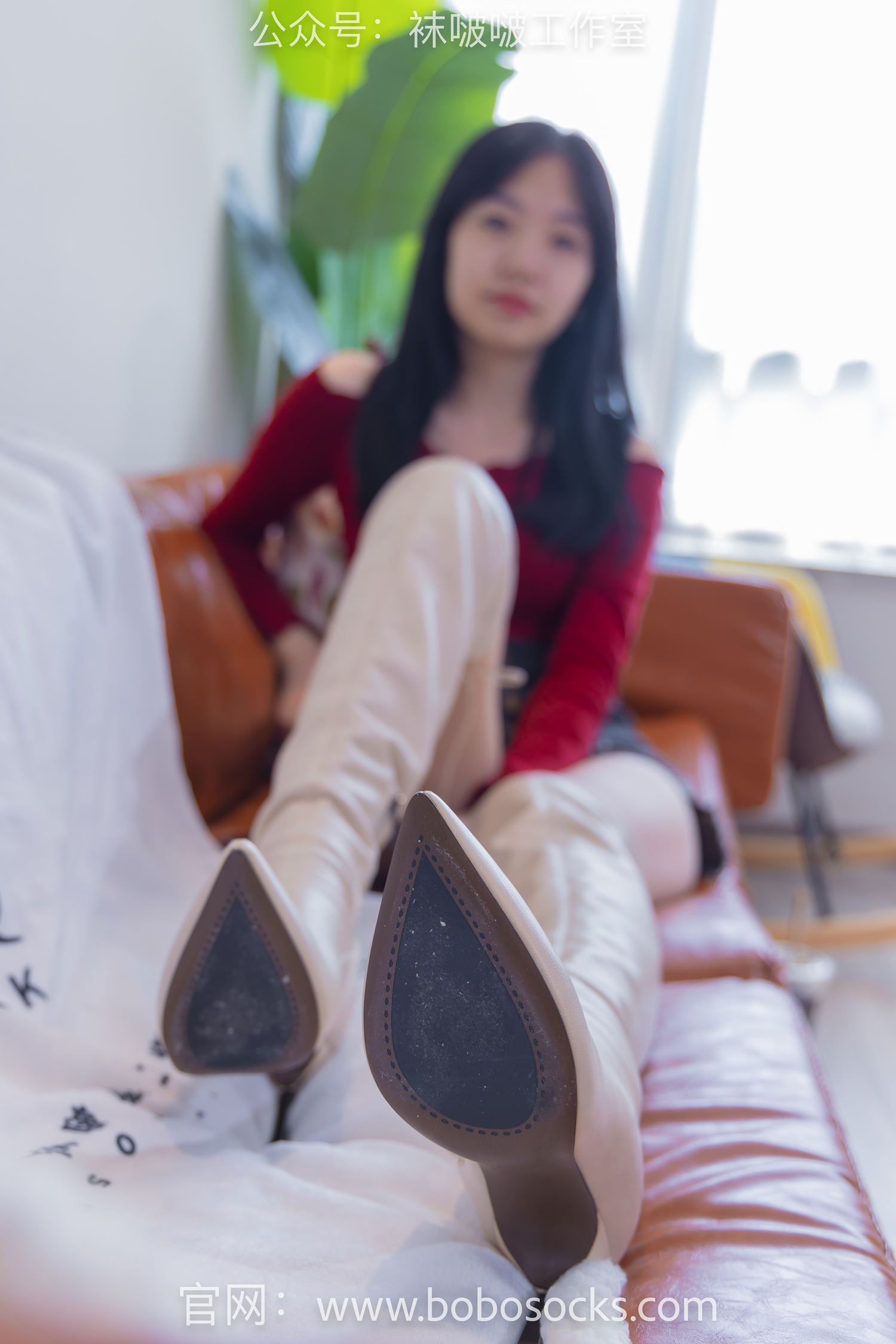 图片[4]-[BoBoSocks袜啵啵]NO.120 小甜豆-高跟长靴、白棉袜、裸足[170P/1V/6.92GB]-美图