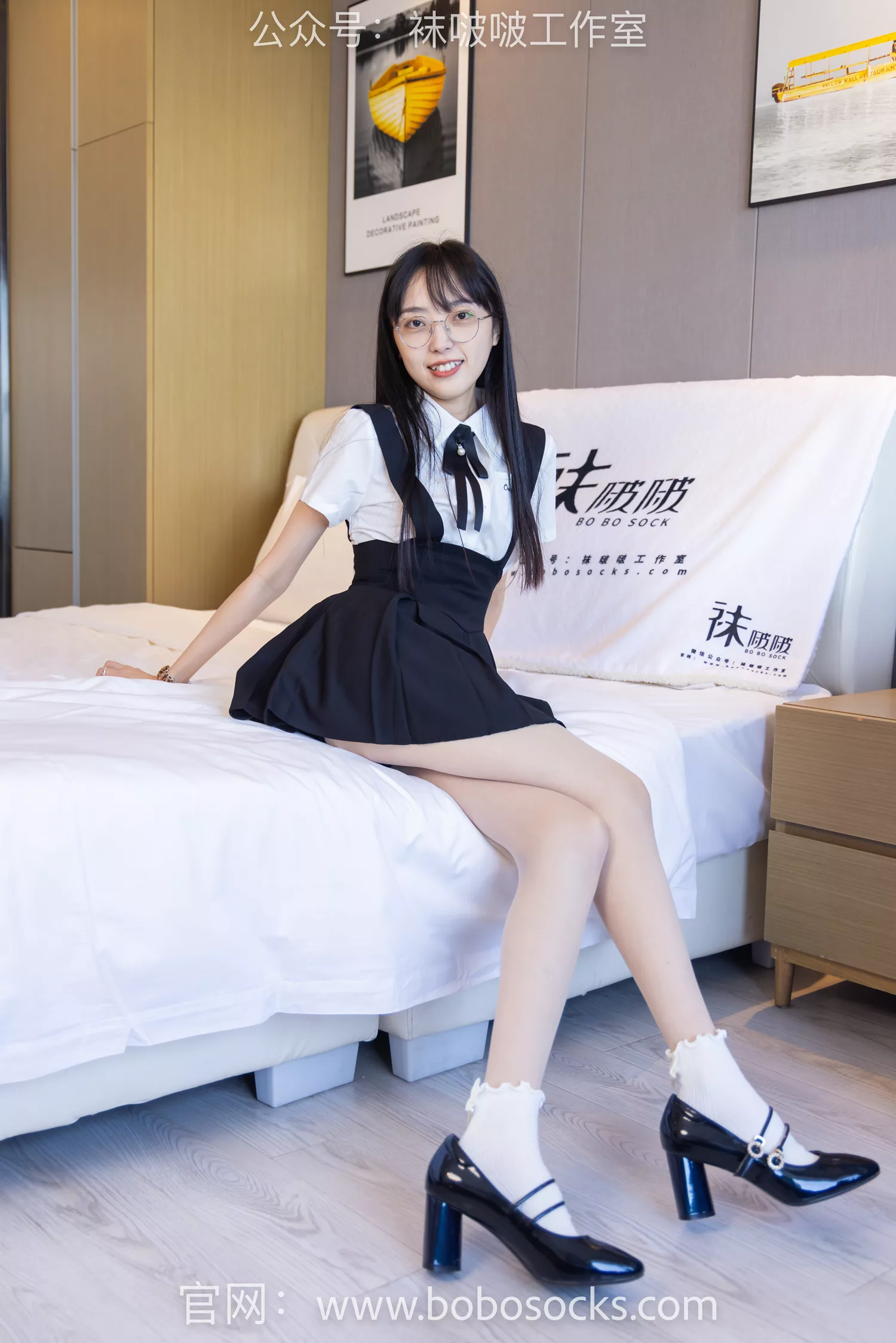 图片[3]-[BoBoSocks袜啵啵]NO.121 稚予-高跟鞋、白棉袜、肉丝[140P/1V/5.80GB]-美图