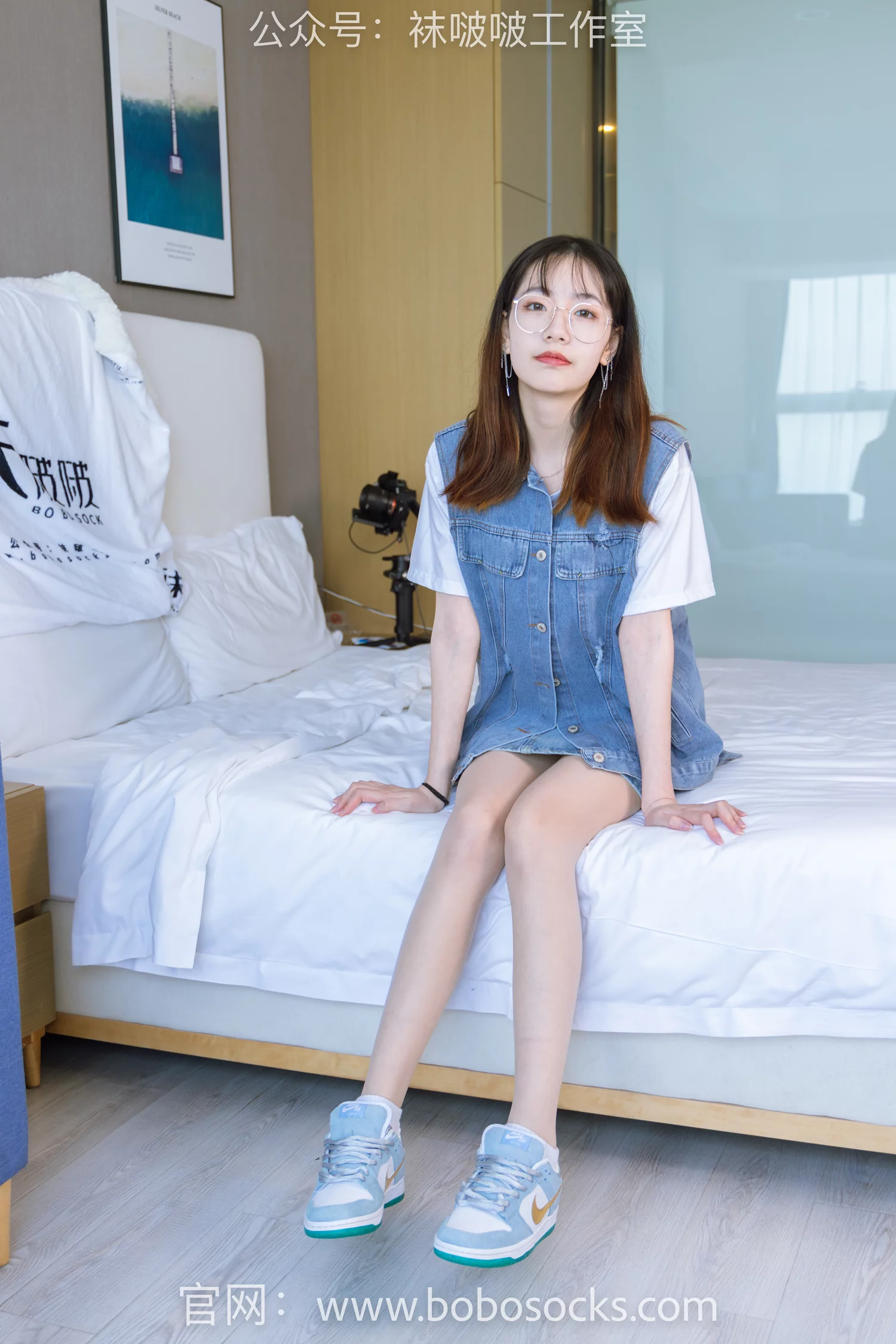 图片[2]-[BoBoSocks袜啵啵]NO.123 小甜豆-板鞋、白棉袜、肉丝[140P/1V/5.81GB]-美图