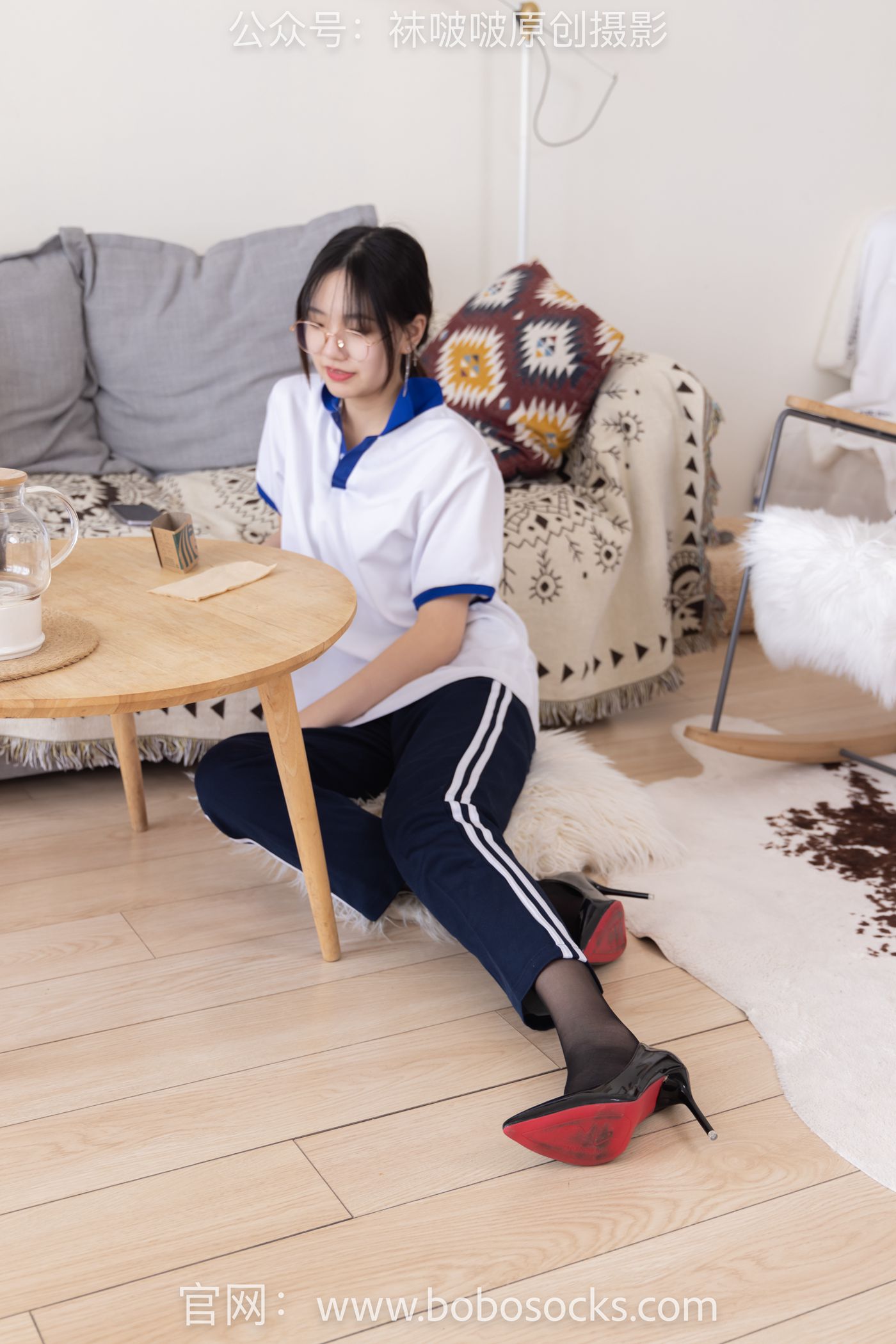 图片[2]-[BoBoSocks袜啵啵]NO.135 小甜豆-高跟鞋、黑丝（脚尖透明款）、裸足[140P/1V/5.86GB]-美图