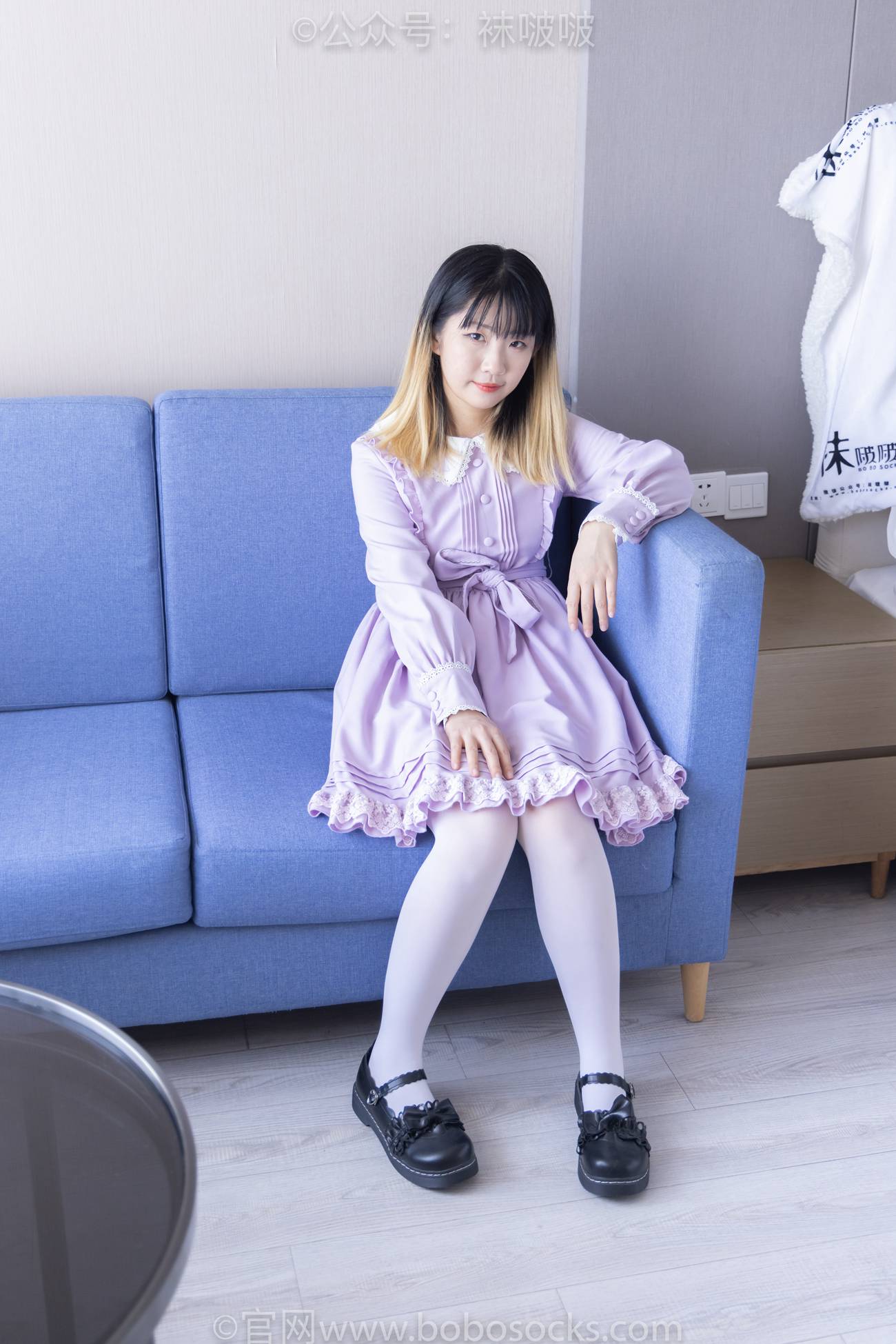 图片[2]-[BoBoSocks袜啵啵]NO.079 砂糖-皮鞋、厚白丝 [140P/1V/6.88GB]-美图