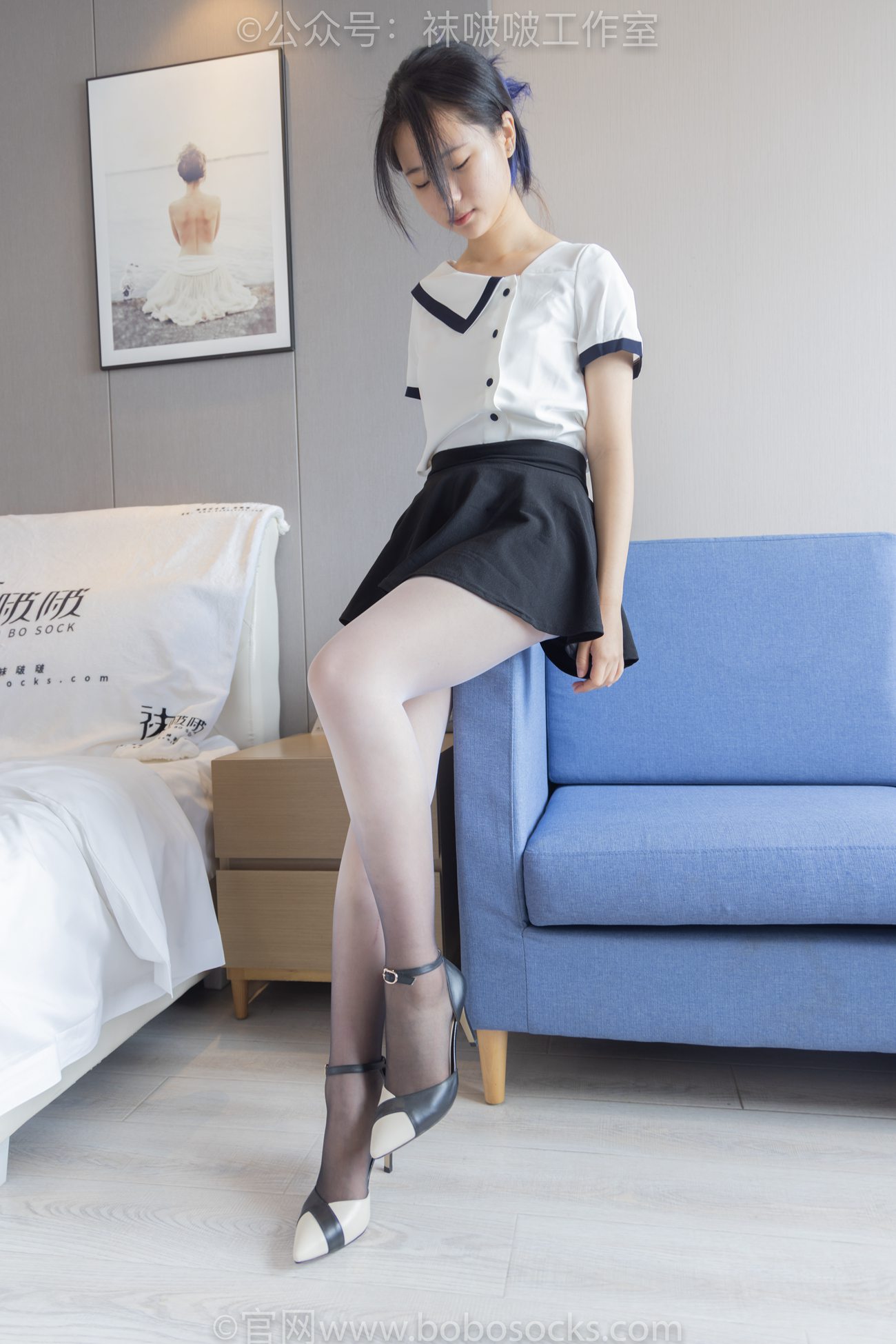 图片[3]-[BoBoSocks袜啵啵]NO.089 小淳-高跟鞋、黑白渐变丝袜[140P/1V/6.36GB]-美图