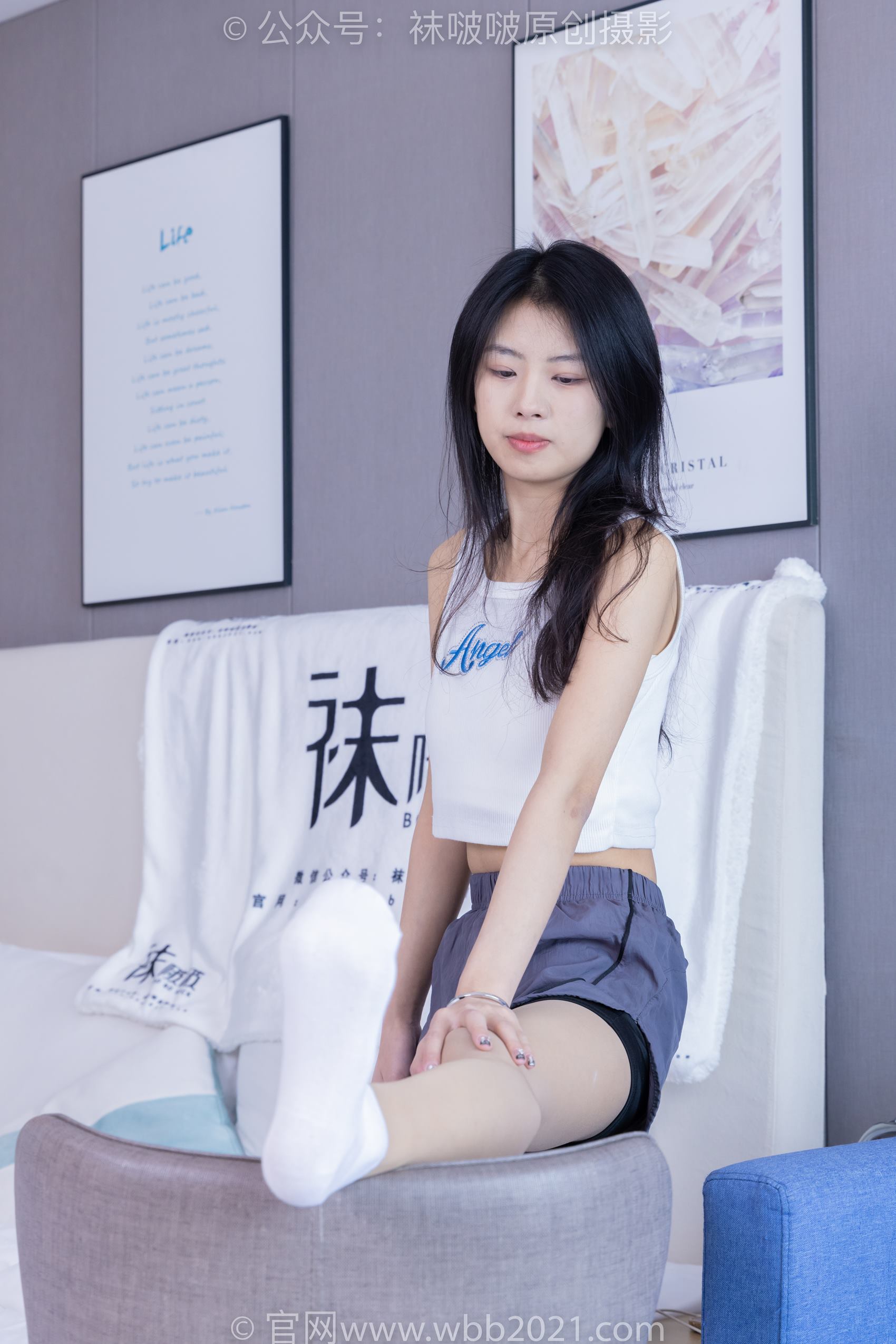 图片[6]-[BoBoSocks袜啵啵]NO.355 奶油-板鞋、白棉袜、肉丝[200P/1V/9.19GB]-美图