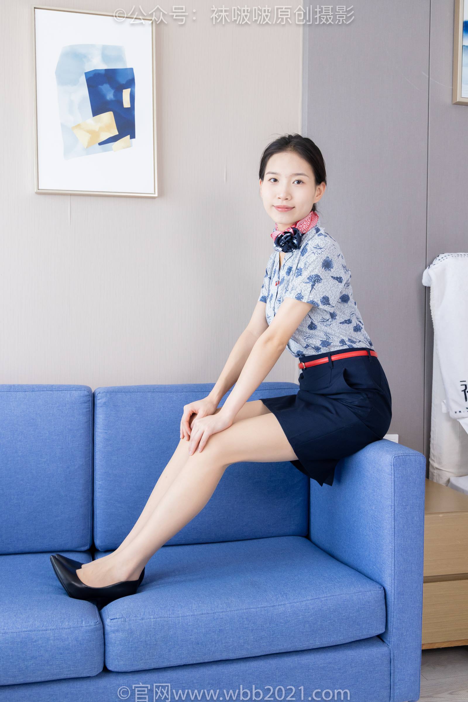 图片[3]-[BoBoSocks袜啵啵]NO.334 芝士-东航至服、两双高跟鞋、薄肉丝、薄灰丝[141P/1V/7.56GB]-美图