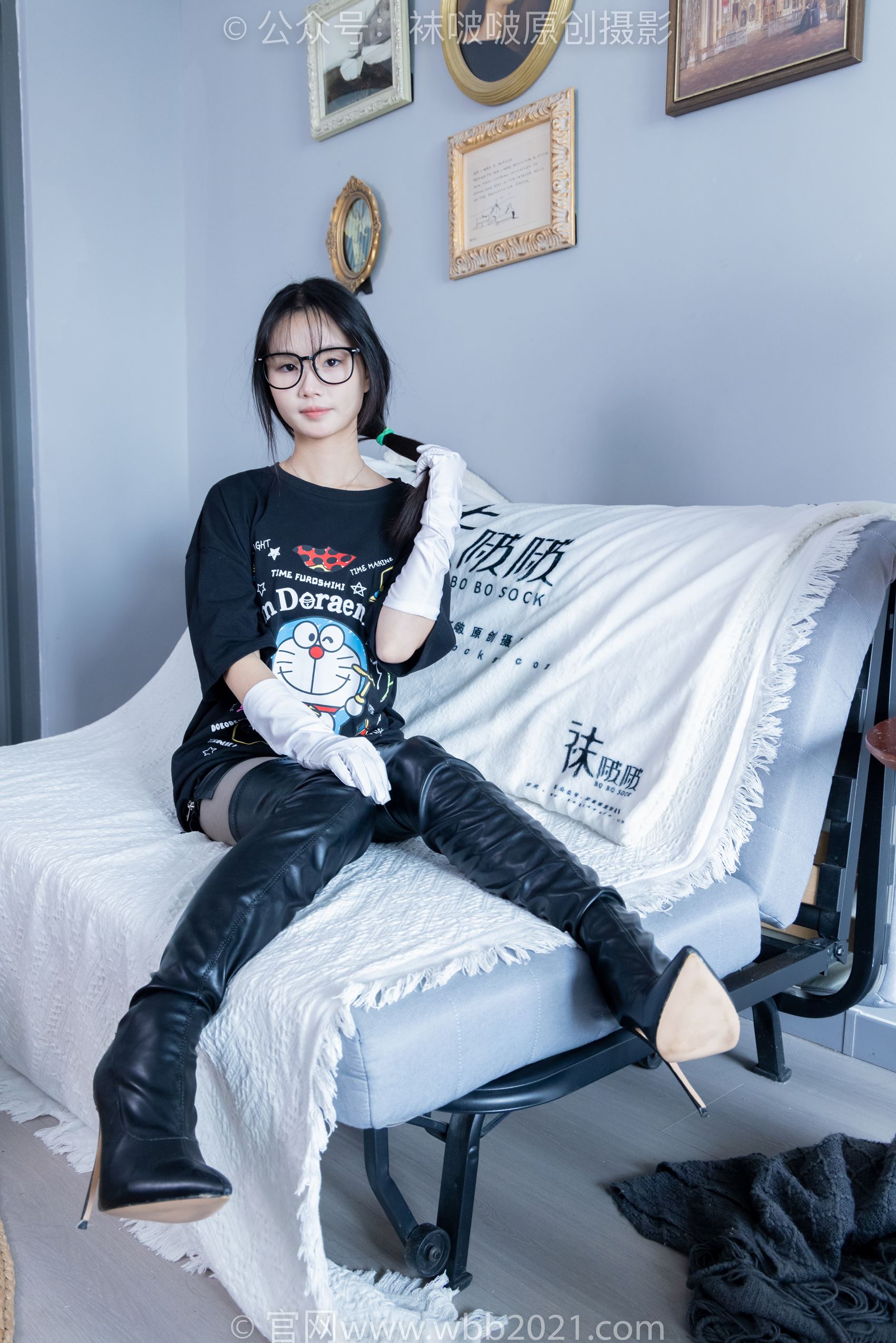 图片[3]-[BoBoSocks袜啵啵]NO.343 甜甜圈-高跟长靴、黑丝打底、肉丝[150P/1V/6.32GB]-美图