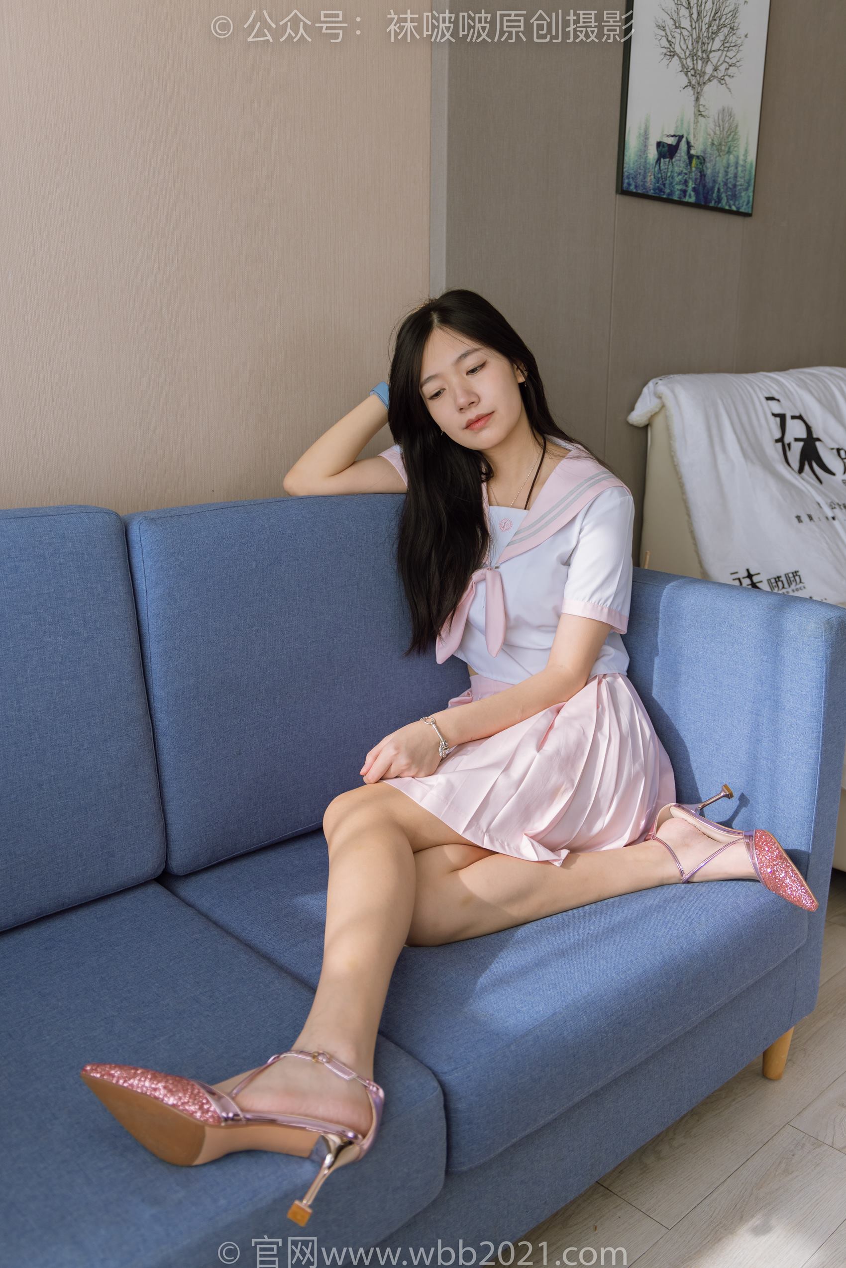 图片[4]-[BoBoSocks袜啵啵]NO.348 小甜豆-两双高跟鞋、厚白丝大腿袜、裸足[170P/1V/7.04GB]-美图