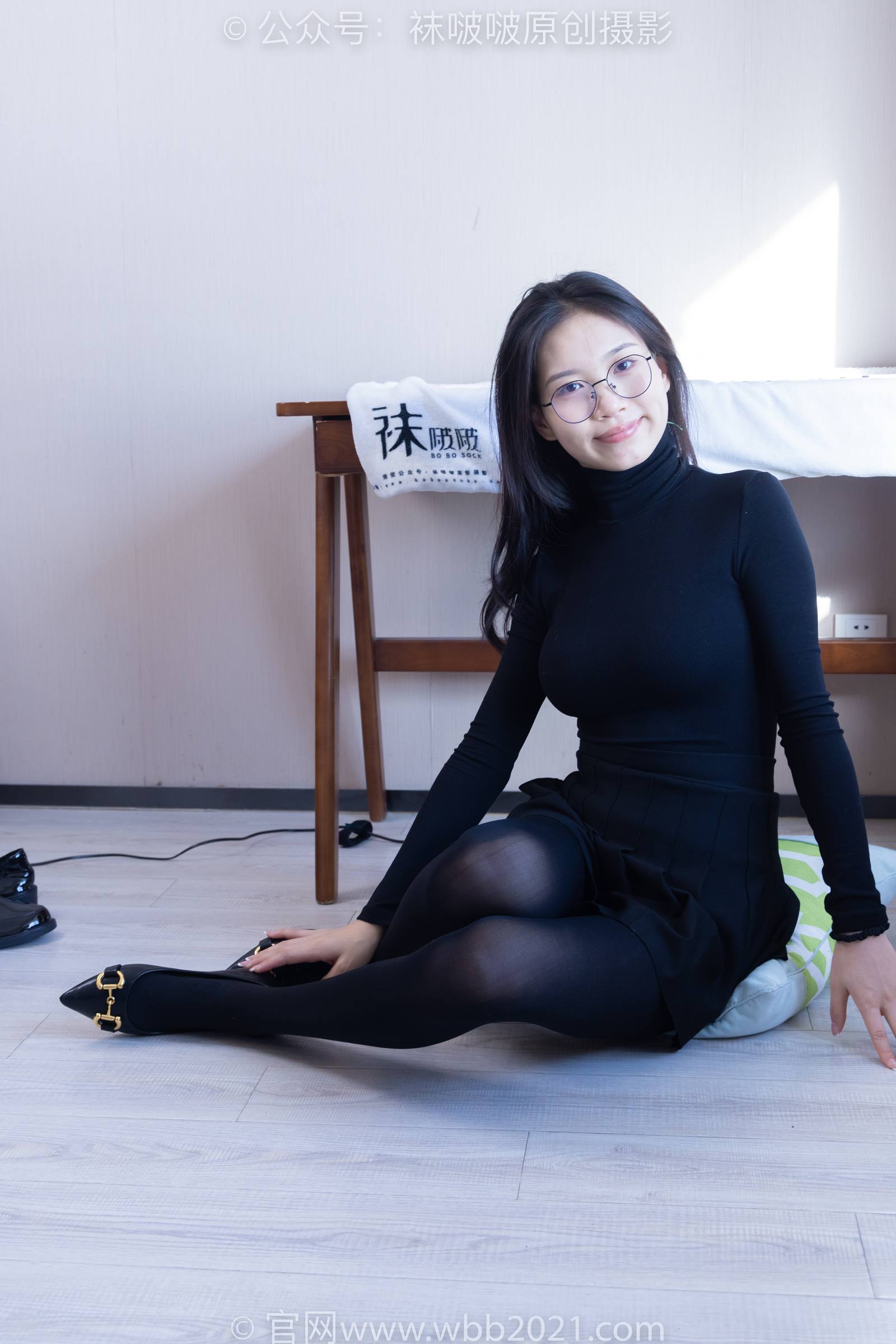 图片[6]-[BoBoSocks袜啵啵]NO.313 芝士-皮鞋、平底鞋、厚黑丝、厚黑丝大腿袜[150P/1V/6.30GB]-美图