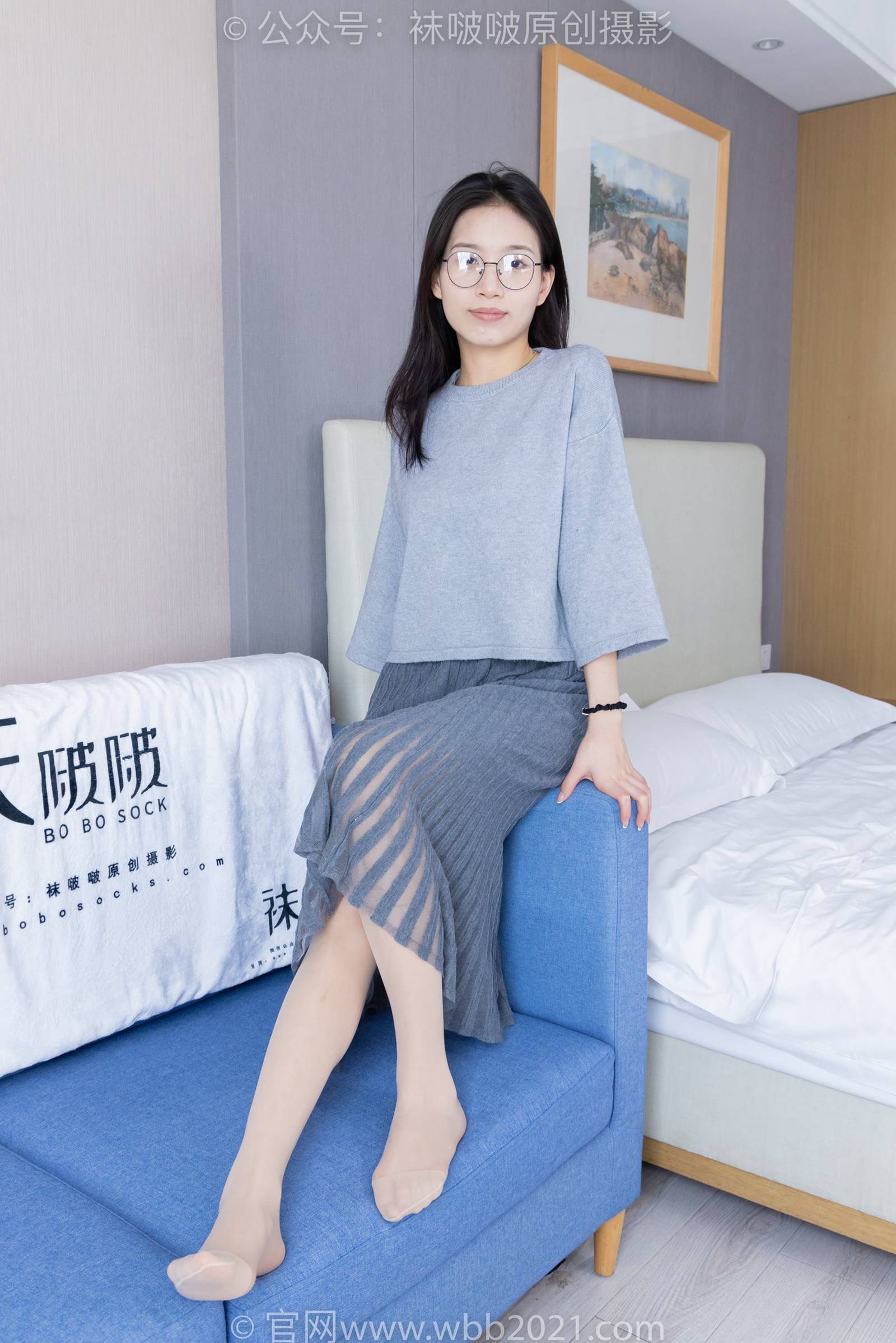 图片[5]-[BoBoSocks袜啵啵]NO.321 稚予-高跟鞋、厚黑丝[150P/1V/6.01GB]-美图