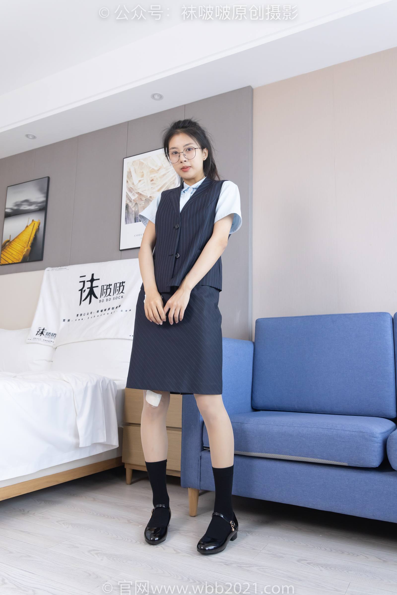 图片[2]-[BoBoSocks袜啵啵]NO.324 奶油-高跟鞋、皮鞋、黑棉袜、油亮肉丝[140P/1V/5.59GB]-美图