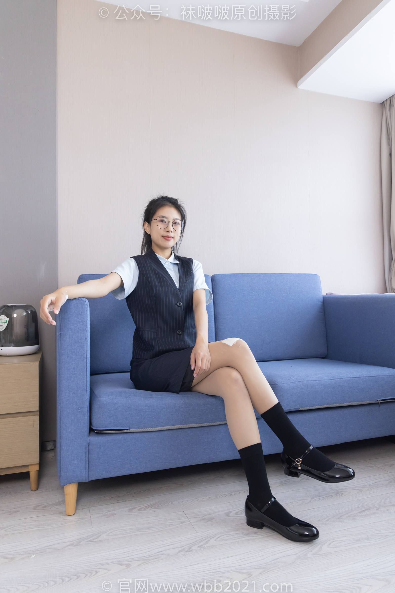 图片[3]-[BoBoSocks袜啵啵]NO.324 奶油-高跟鞋、皮鞋、黑棉袜、油亮肉丝[140P/1V/5.59GB]-美图