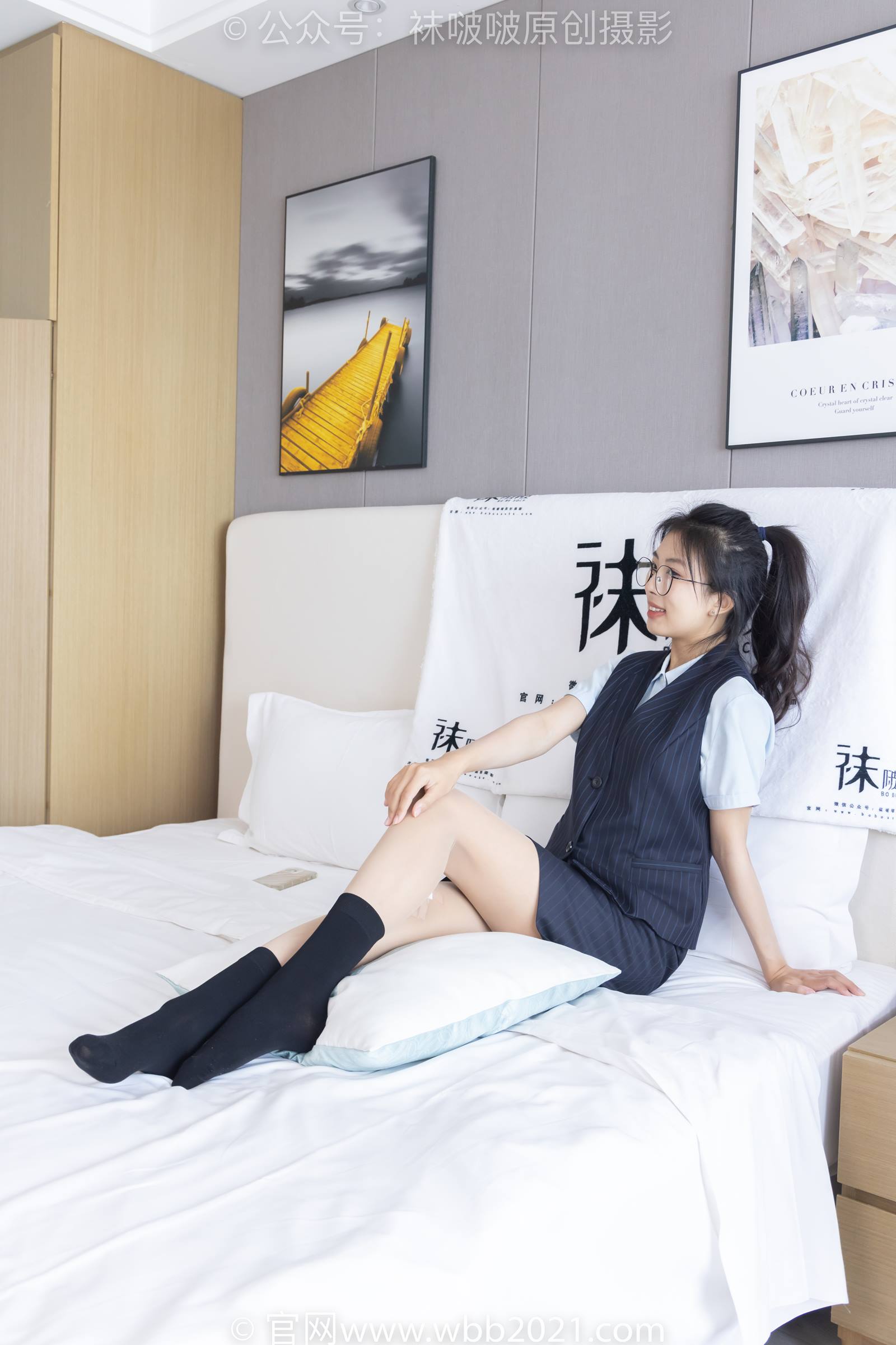 图片[5]-[BoBoSocks袜啵啵]NO.324 奶油-高跟鞋、皮鞋、黑棉袜、油亮肉丝[140P/1V/5.59GB]-美图