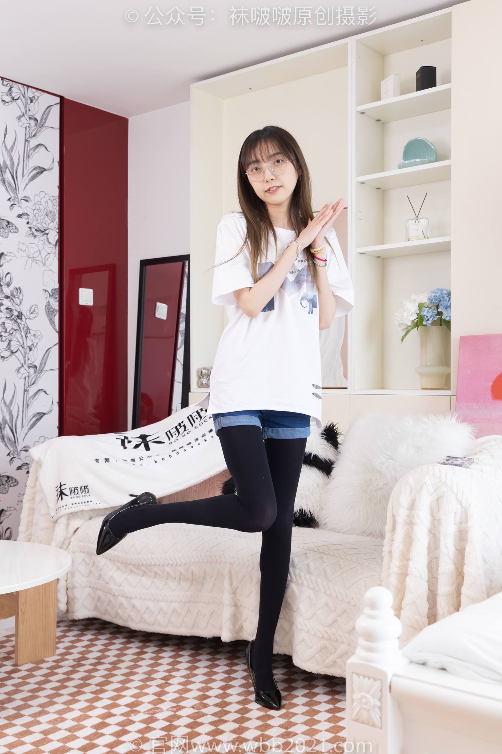 图片[2]-[BoBoSocks袜啵啵]NO.330 稚予-高跟鞋、厚黑丝[150P/1V/5.05GB]-美图