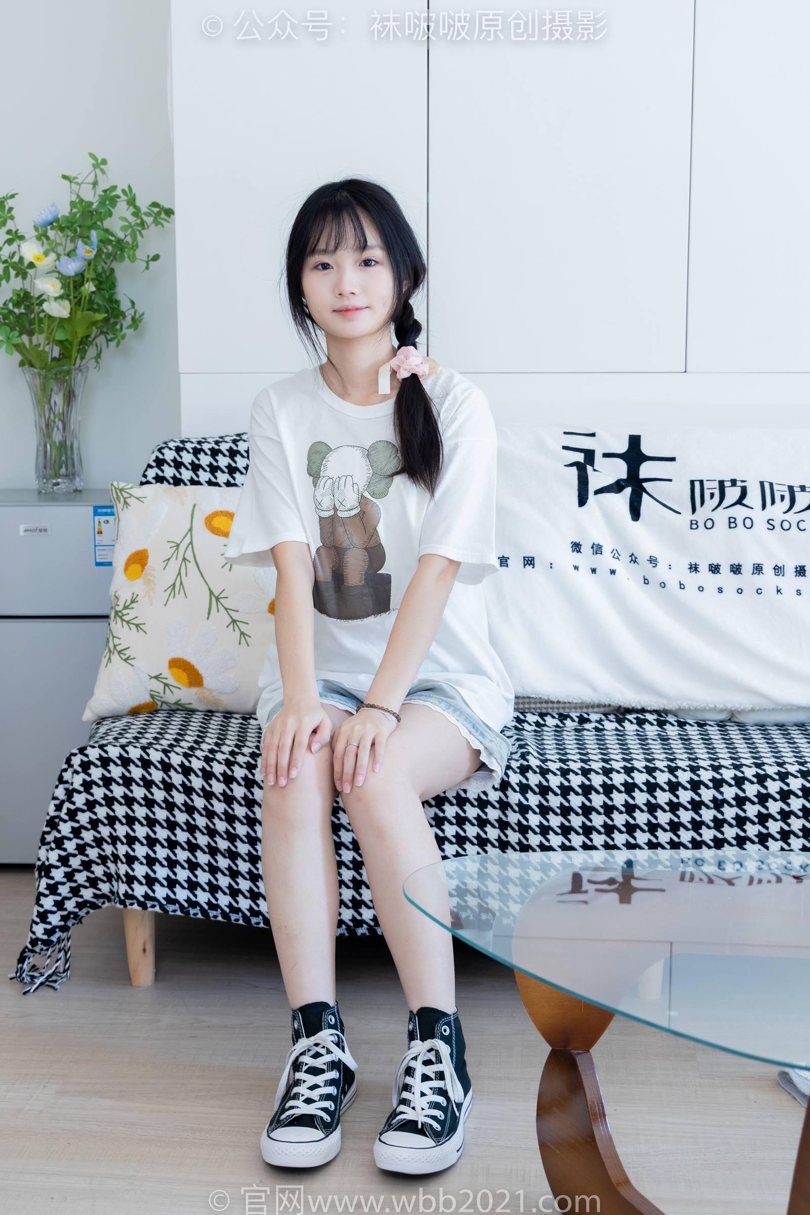 图片[2]-[BoBoSocks袜啵啵]NO.331 甜甜圈-板鞋、白棉袜、裸足[144P/1V/5.74GB]-美图