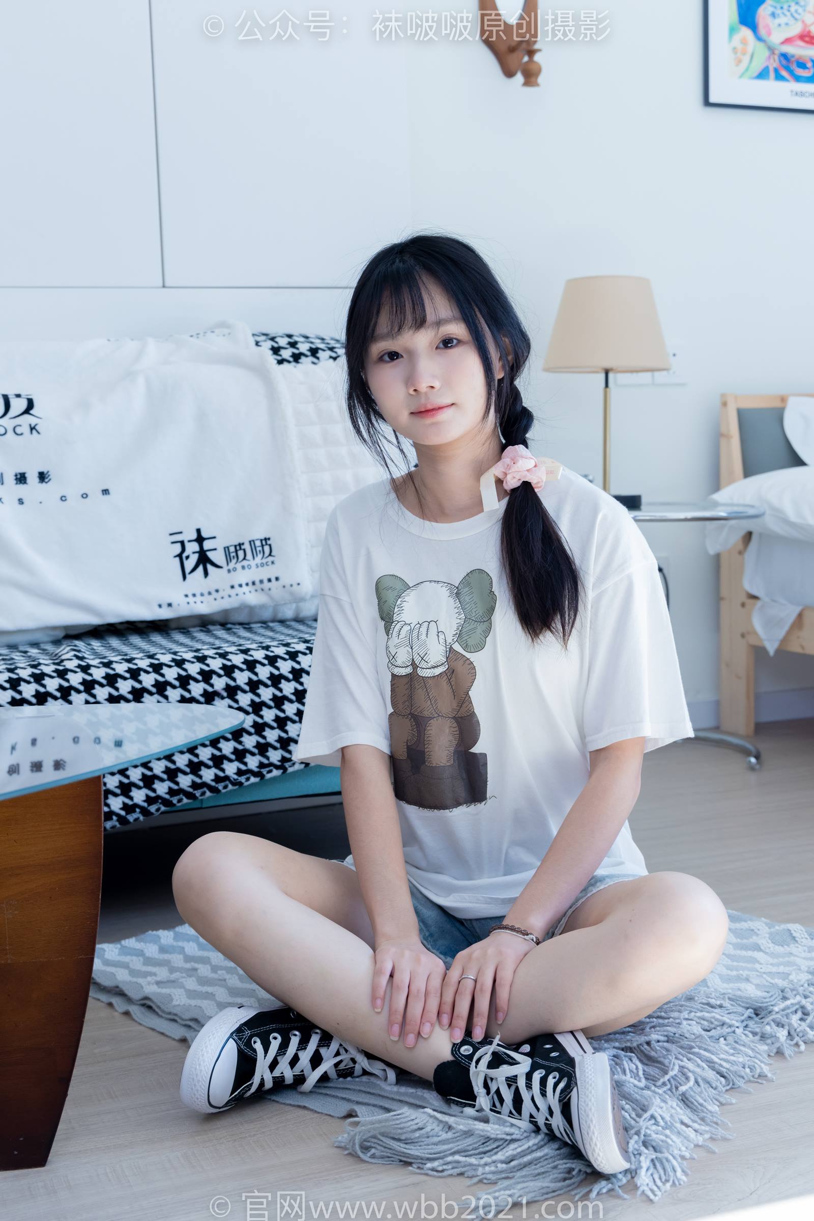 图片[3]-[BoBoSocks袜啵啵]NO.331 甜甜圈-板鞋、白棉袜、裸足[144P/1V/5.74GB]-美图