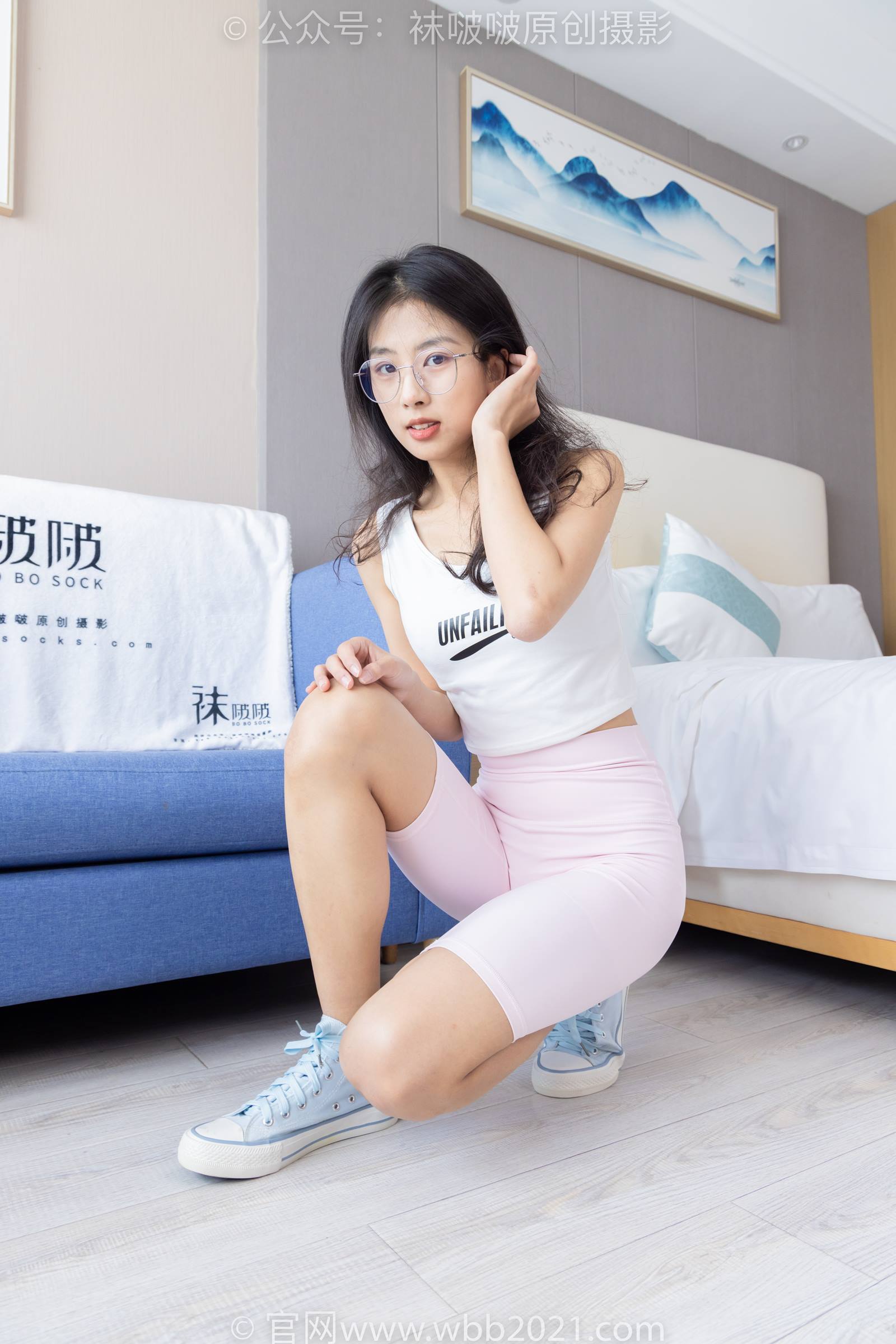 图片[3]-[BoBoSocks袜啵啵]NO.301 奶油-两双板鞋、白棉袜、短黑丝、裸足[240P/1V/8.46GB]-美图