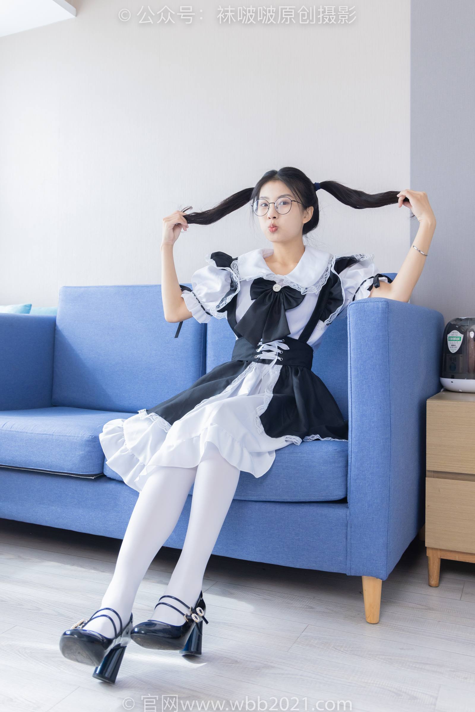 图片[3]-[BoBoSocks袜啵啵]NO.306 奶油-高跟鞋、皮鞋、厚白丝大腿袜、厚肉丝、白棉袜[140P/1V/5.83GB]-美图