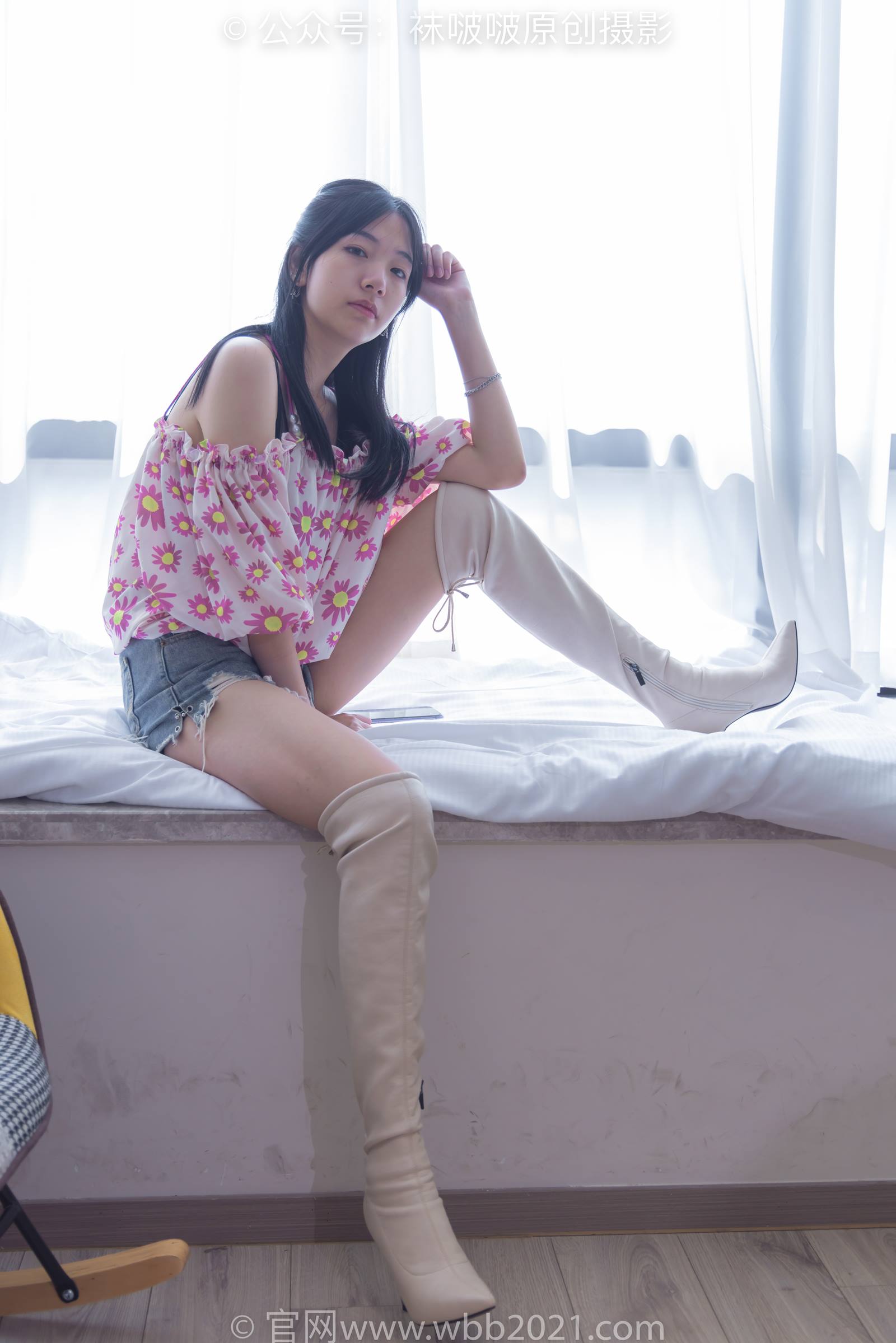 图片[3]-[BoBoSocks袜啵啵]NO.308 小甜豆-长靴、白棉袜、裸足[170P/1V/5.49GB]-美图