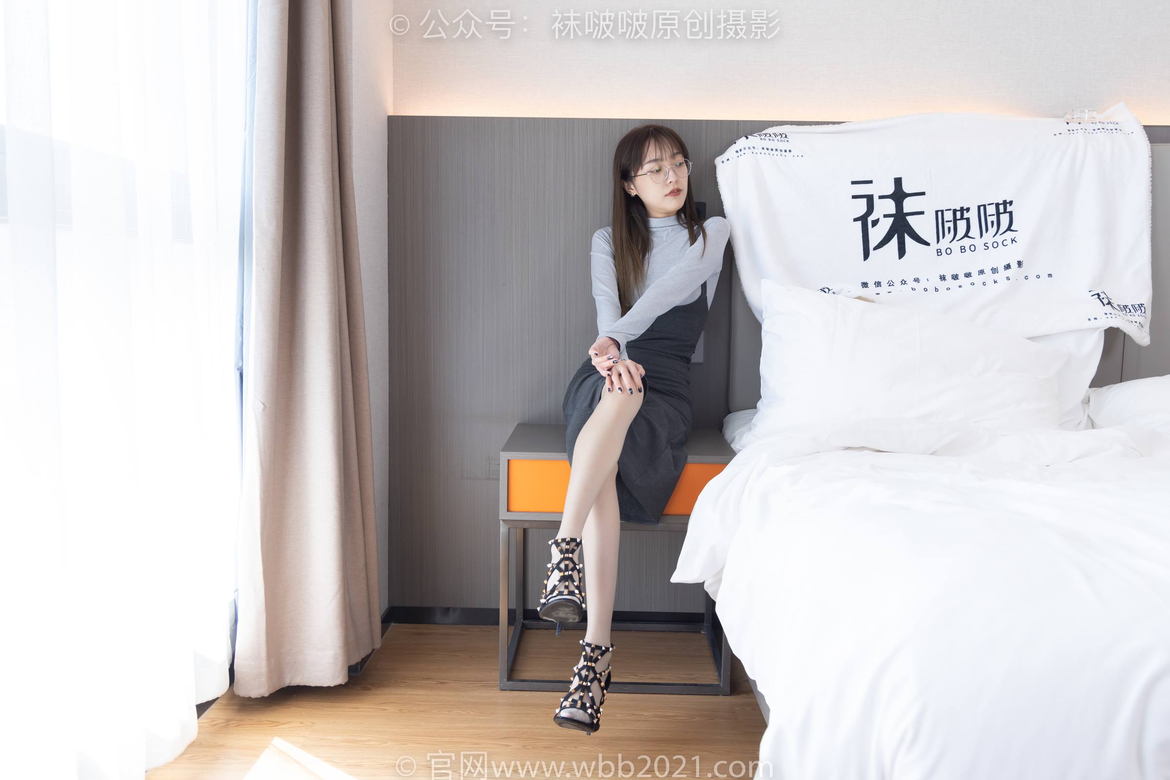 图片[3]-[BoBoSocks袜啵啵]NO.309 稚予-两双高跟鞋、灰丝、白丝、裸足、踩奶油蛋糕剧情[180P/2V/7.10GB]-美图