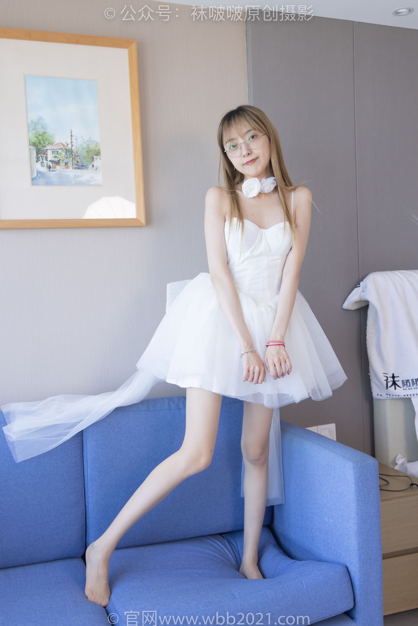 图片[3]-[BoBoSocks袜啵啵]NO.277 稚予-高跟鞋、肉丝、裸足、婚纱小礼裙[150P/1V/5.96GB]-美图