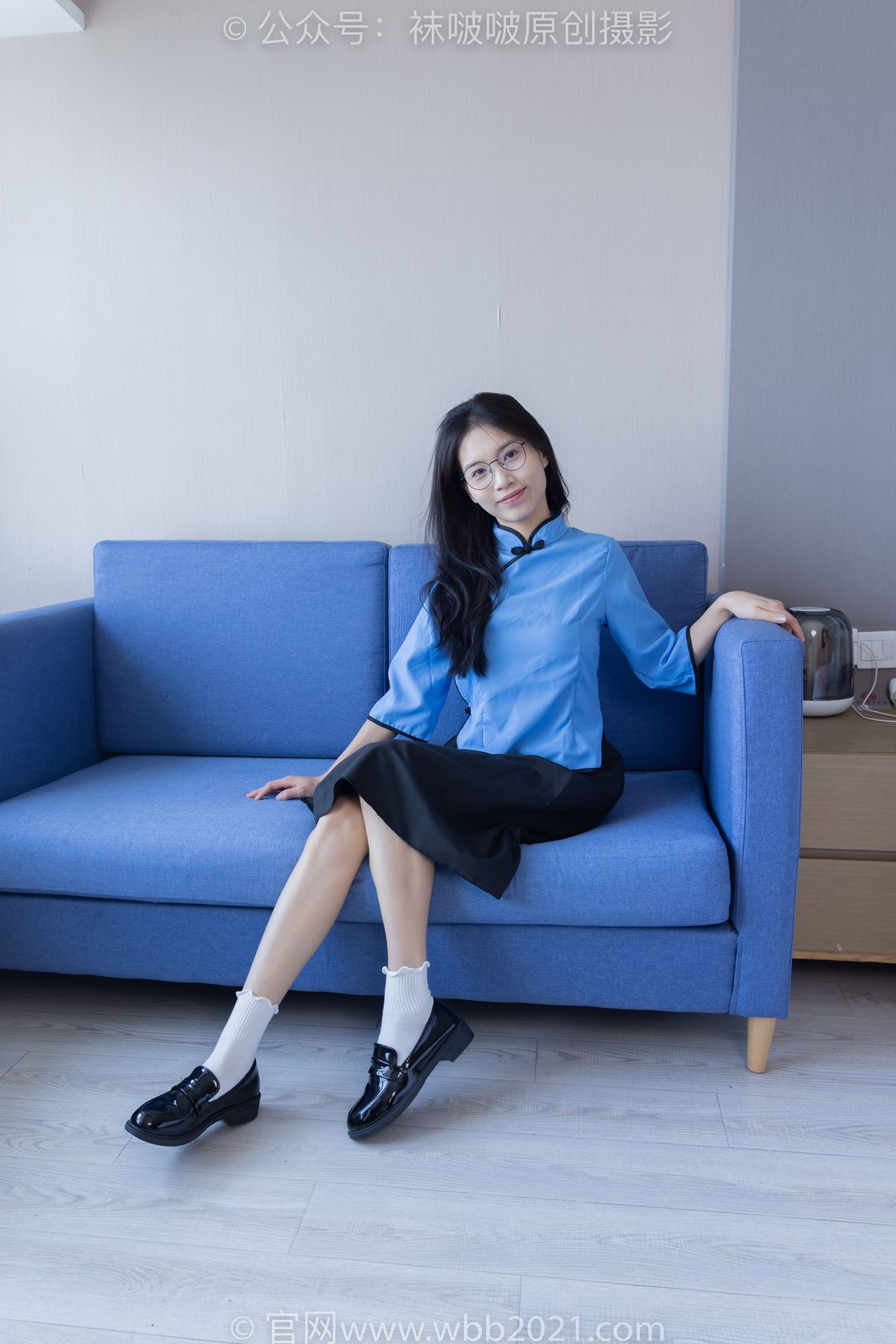 图片[3]-[BoBoSocks袜啵啵]NO.279 芝士-皮鞋、白棉袜、民国学生装[145P/1V/5.74GB]-美图