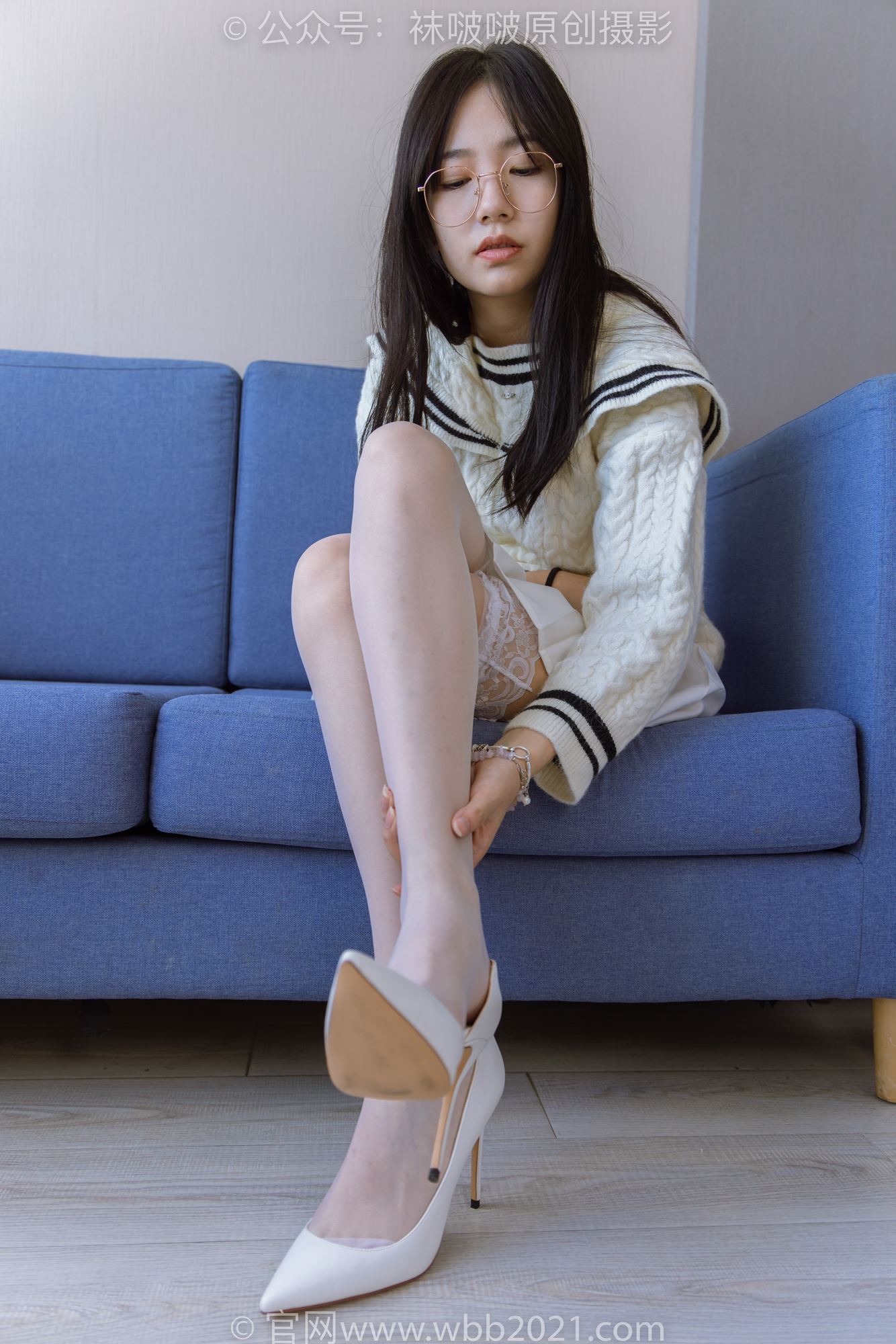 图片[3]-[BoBoSocks袜啵啵]NO.282 小甜豆-长靴、高跟鞋、白丝大腿袜[140P/1V/5.85GB]-美图