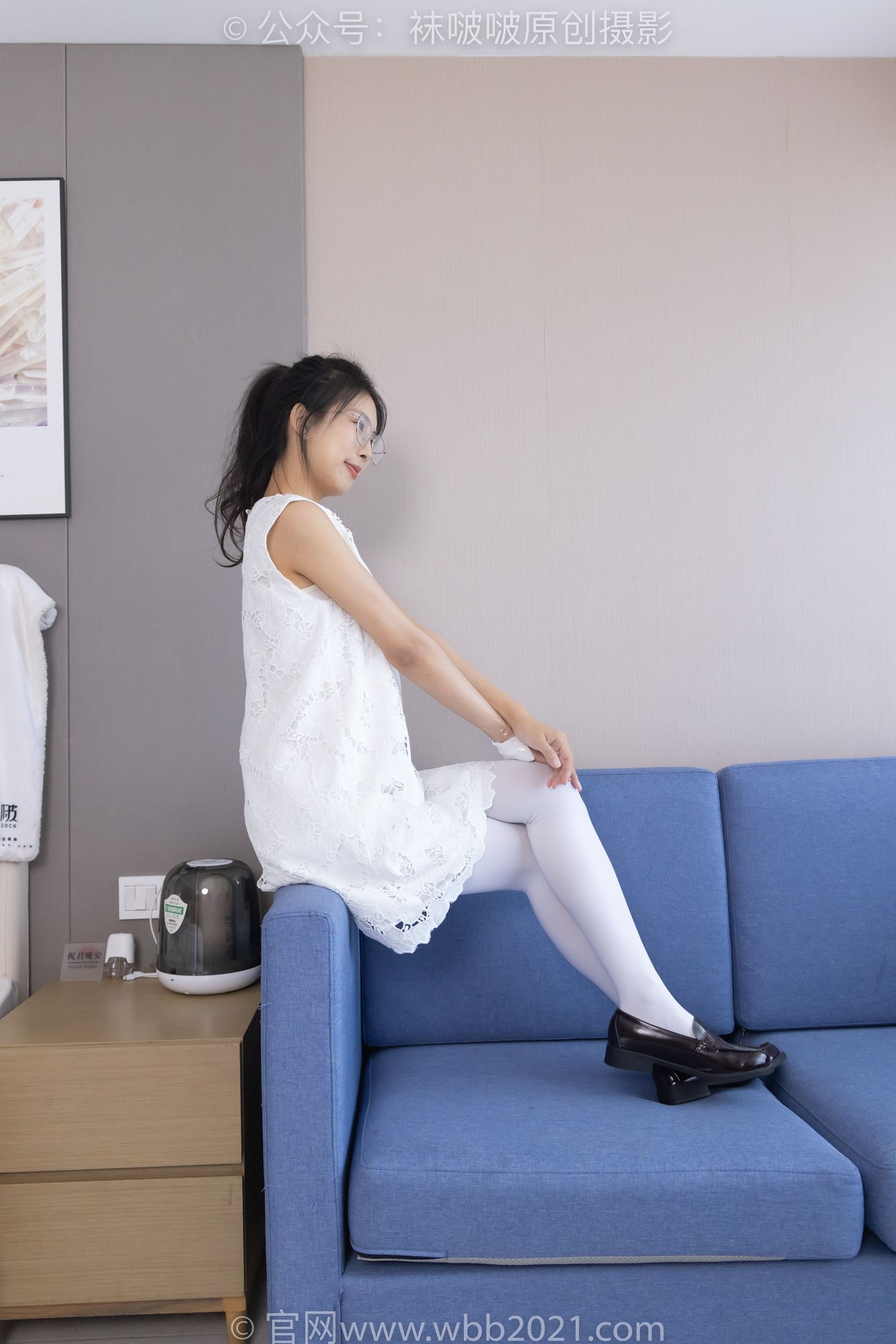 图片[4]-[BoBoSocks袜啵啵]NO.283 奶油-平底鞋、皮鞋、肉丝、厚白丝大腿袜[140P/1V/5.87GB]-美图