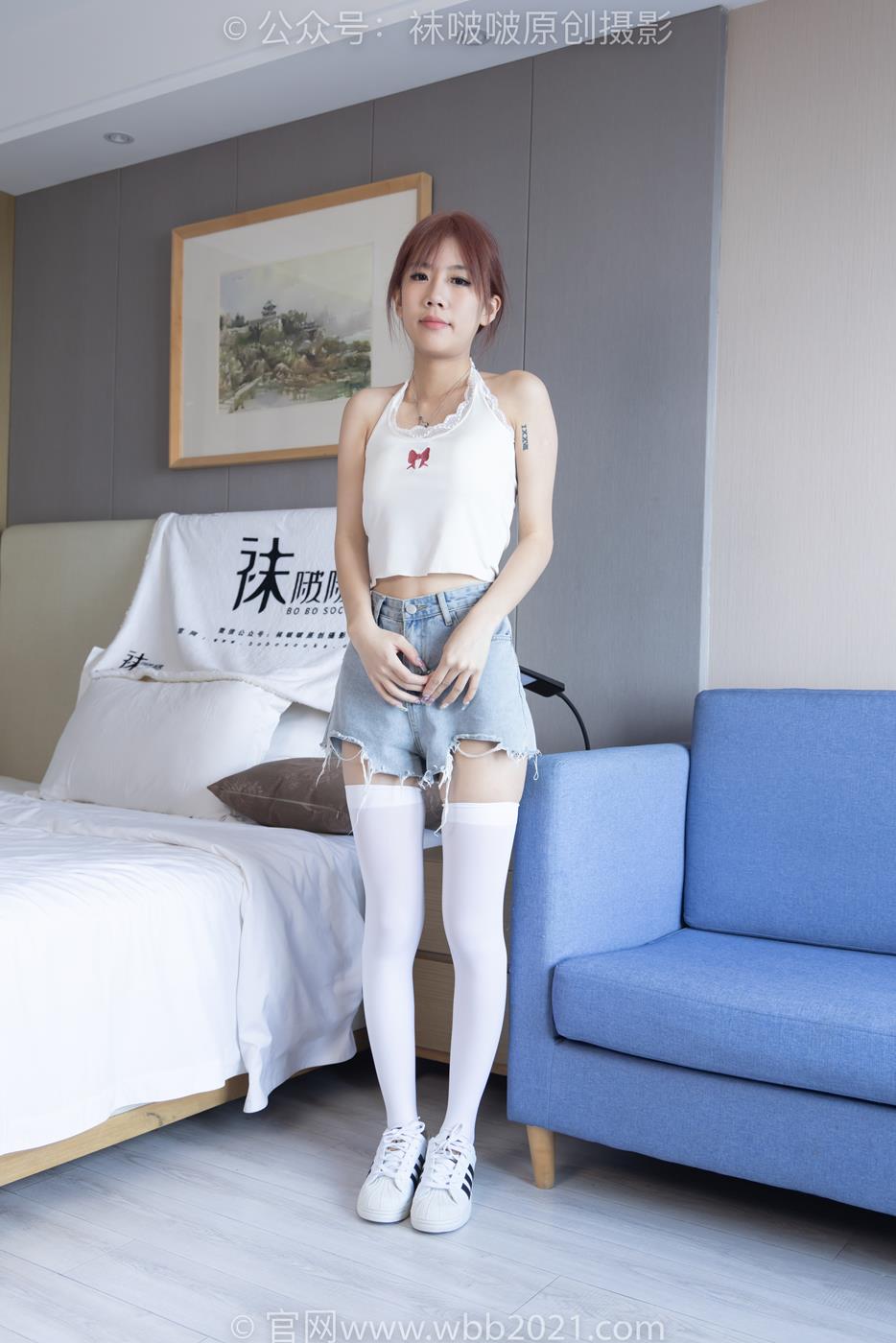 图片[2]-[BoBoSocks袜啵啵]NO.264 果冻-高跟鞋、贝壳头板鞋、黑丝大腿袜、白丝大腿袜[179P/1V/6.81GB]-美图