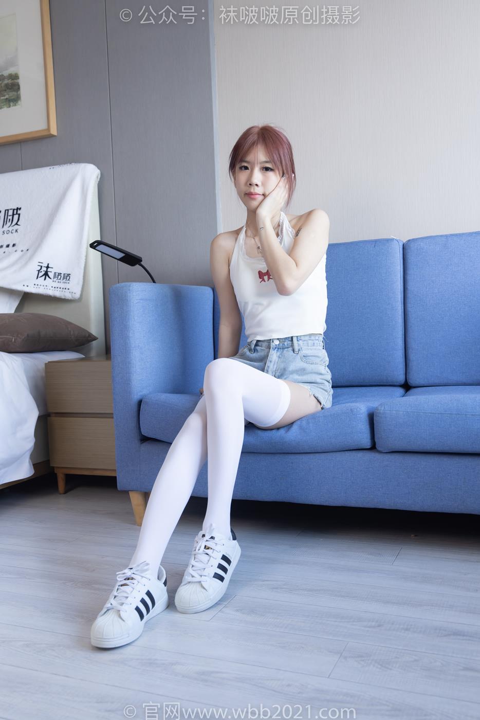 图片[3]-[BoBoSocks袜啵啵]NO.264 果冻-高跟鞋、贝壳头板鞋、黑丝大腿袜、白丝大腿袜[179P/1V/6.81GB]-美图