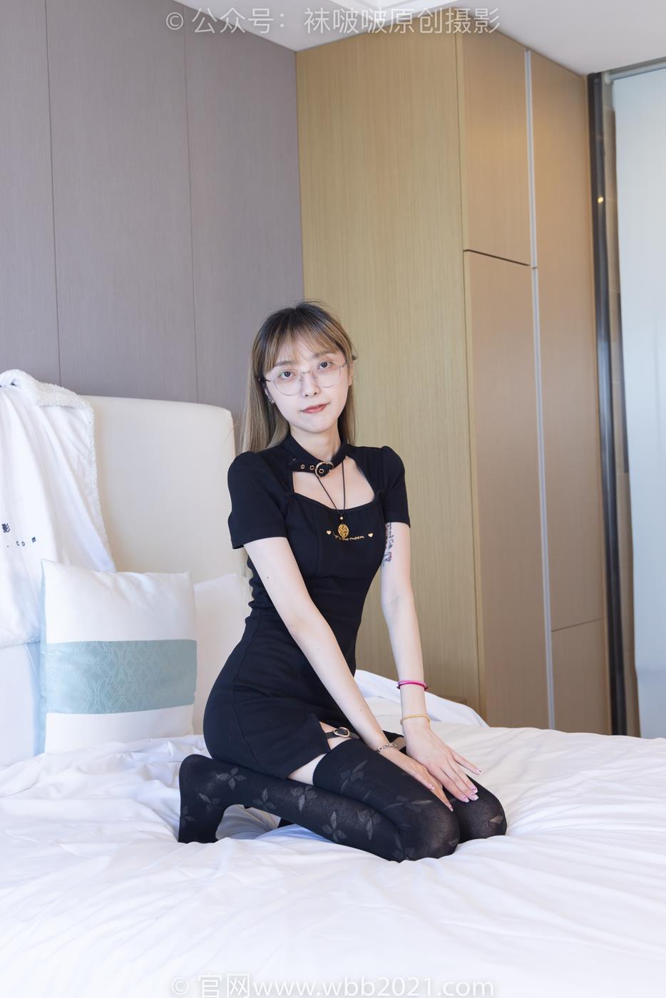 图片[4]-[BoBoSocks袜啵啵]NO.270 稚予-高跟鞋、皮鞋、厚黑丝、黑色大腿棉袜[150P/1V/5.54GB]-美图