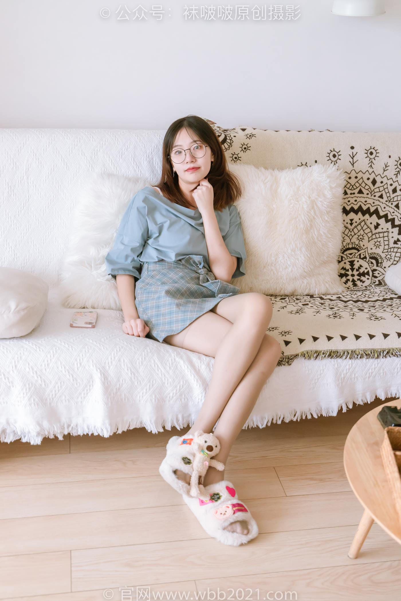 图片[2]-[BoBoSocks袜啵啵]NO.239 小甜豆-棉拖鞋、灰丝、裸足[140P/1V/5.22GB]-美图