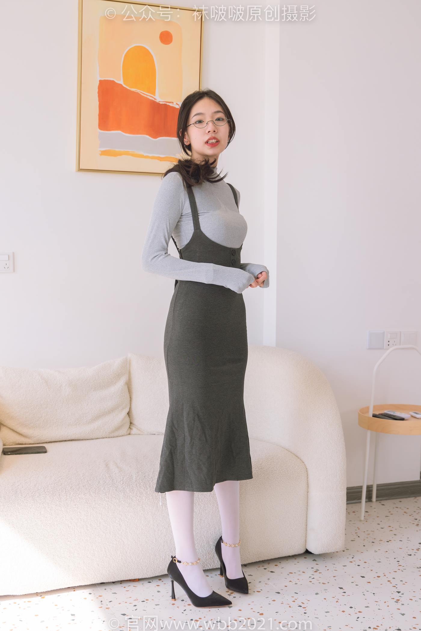 图片[2]-[BoBoSocks袜啵啵]NO.242 小甜豆-高跟鞋、厚白丝[140P/1V/5.69GB]-美图