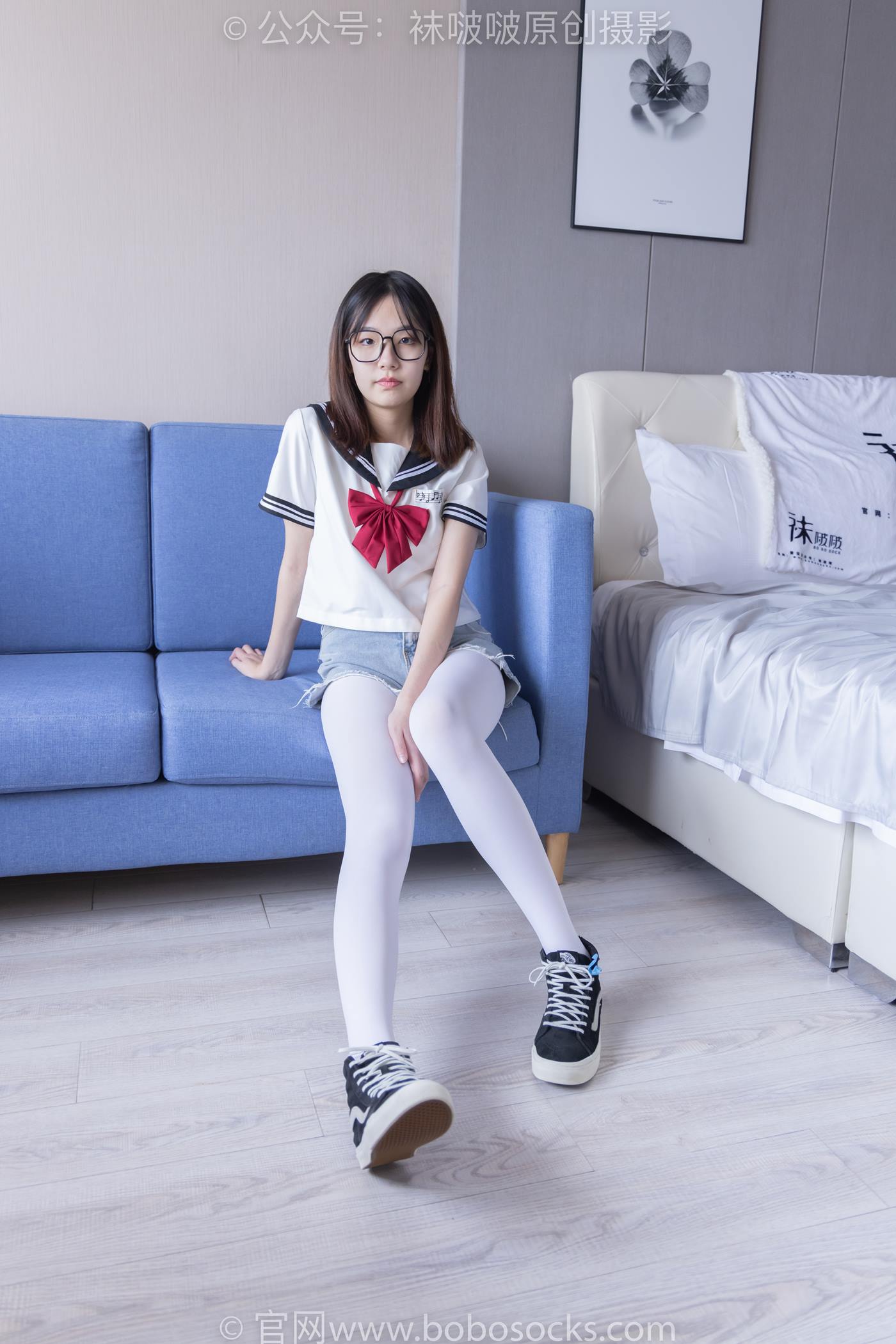 图片[3]-[BoBoSocks袜啵啵]NO.215 小甜豆-三双帆布鞋板鞋、厚白丝、黑丝[144P/1V/6.54GB]-美图