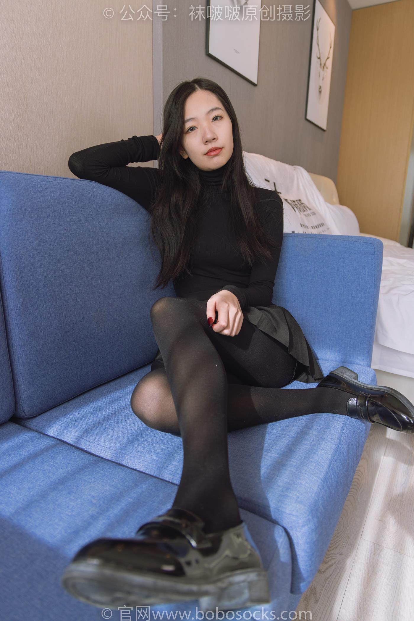 图片[4]-[BoBoSocks袜啵啵]NO.184 小甜豆-黑皮鞋、厚黑丝[140P/1V/5.66GB]-美图