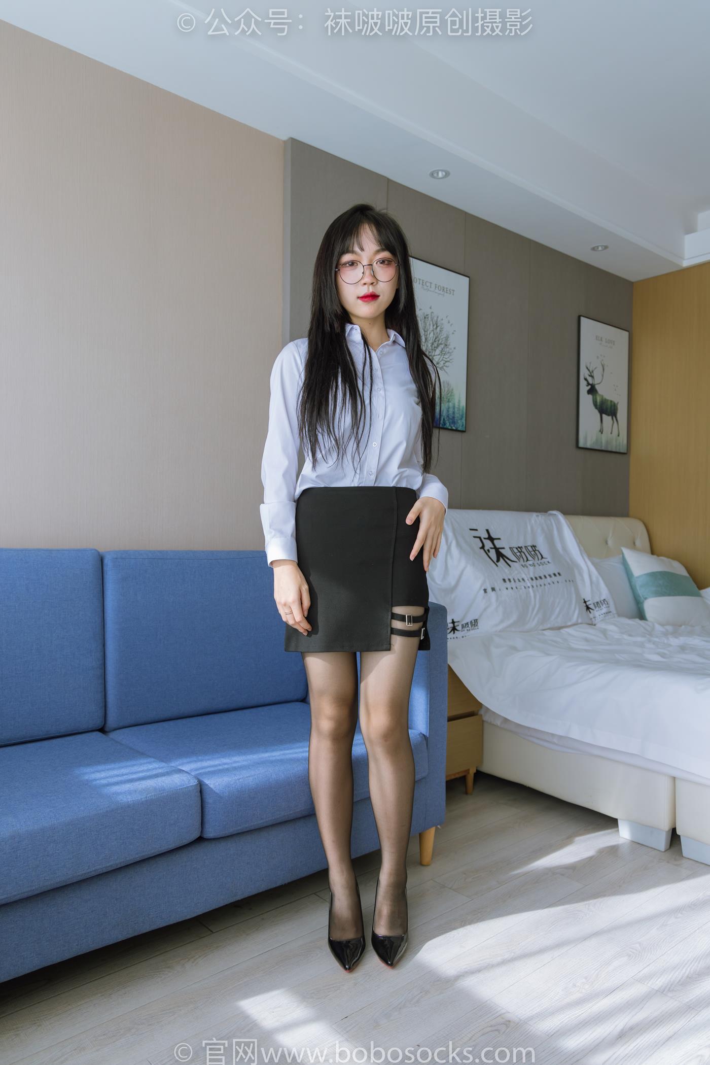 图片[3]-[BoBoSocks袜啵啵]NO.185 周周-ol至服、高跟鞋、黑丝[140P/1V/5.68GB]-美图
