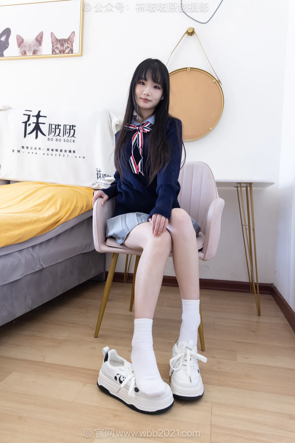 图片[3]-[BoBoSocks袜啵啵]NO.635 甜甜圈-板鞋、白棉袜、裸足、学苑风[186P/1V/6.38GB]-美图