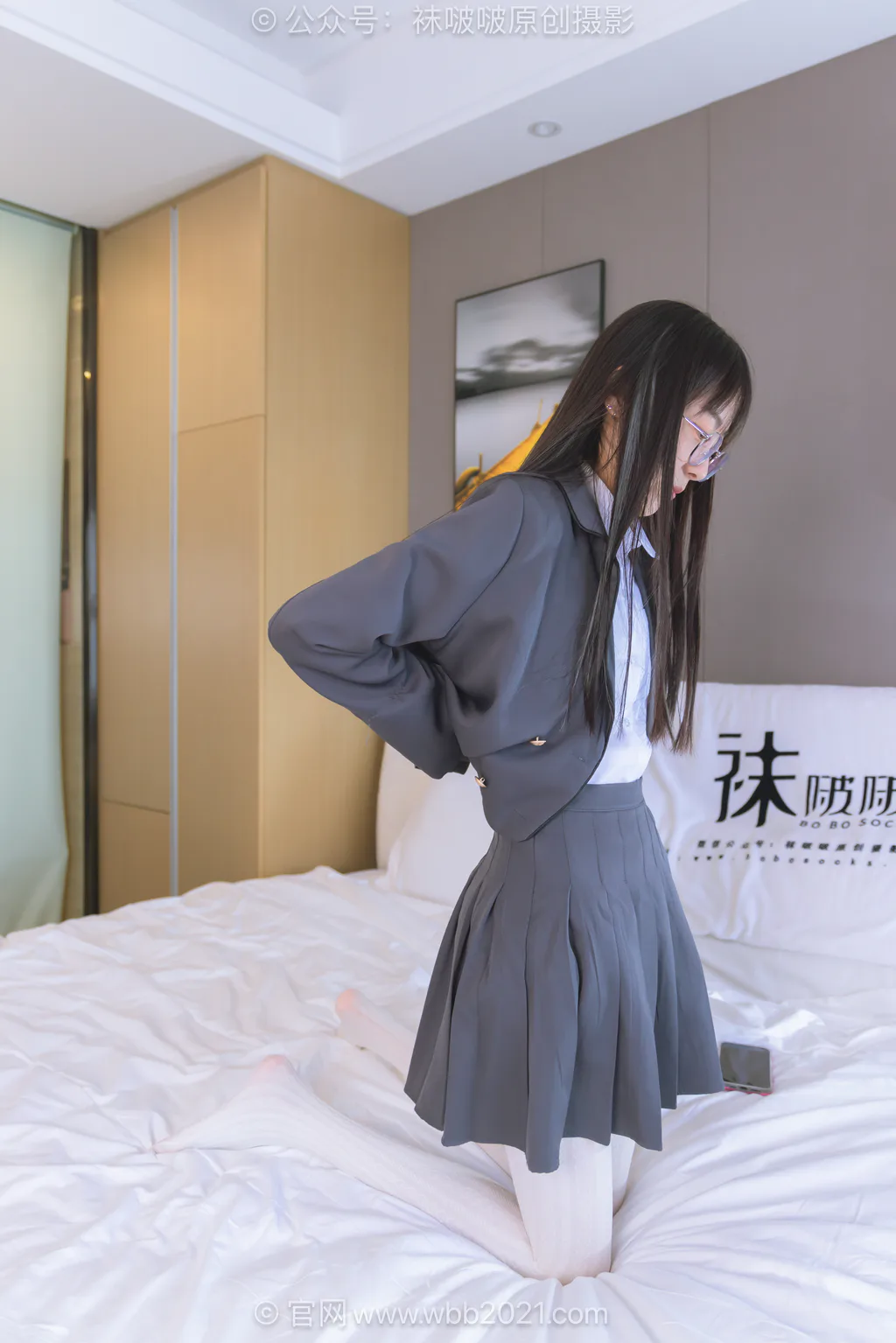 图片[4]-[BoBoSocks袜啵啵]NO.637 稚予-短靴、厚白丝、学苑风[140P/1V/5.69GB]-美图